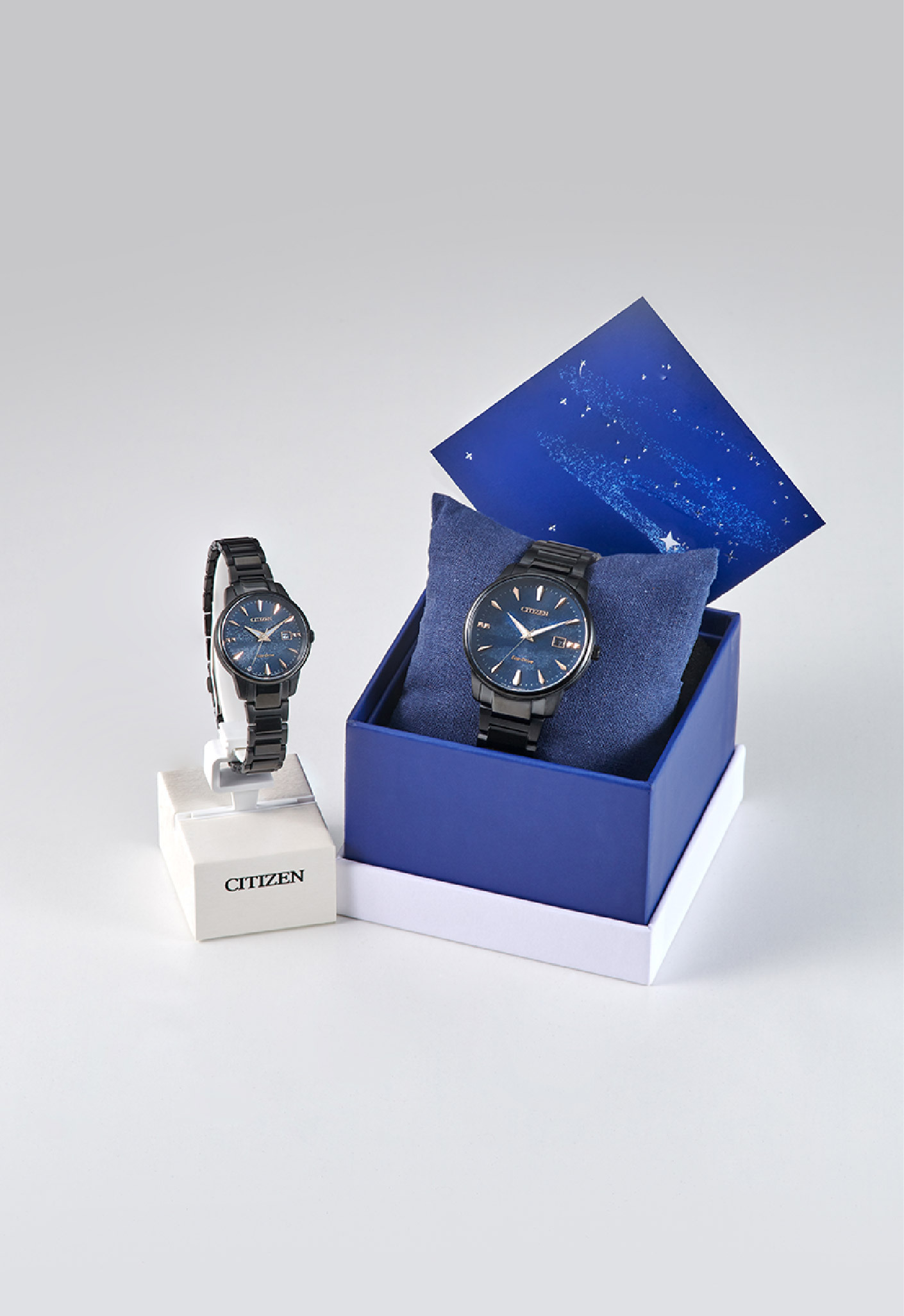 萬年鐘錶 - Citizen 星辰錶  光動能系列  全黑流沙不鏽鋼男錶 BM7595-89L  錶徑39.2MM