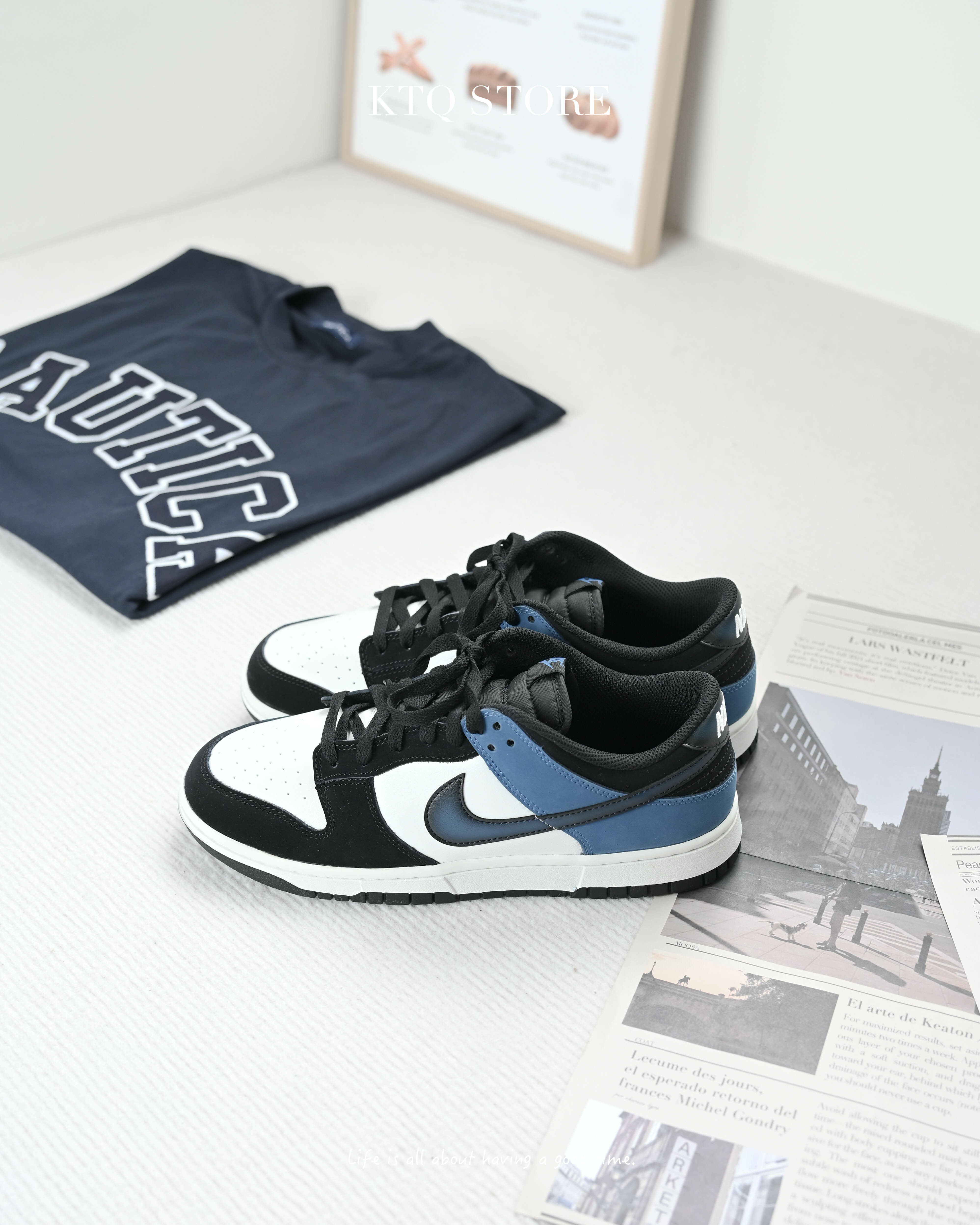 KTQ STORE ‧ NIKE DUNK LOW "INDUSTRIAL BLUE" 白黑藍小閃電 FD6923-100