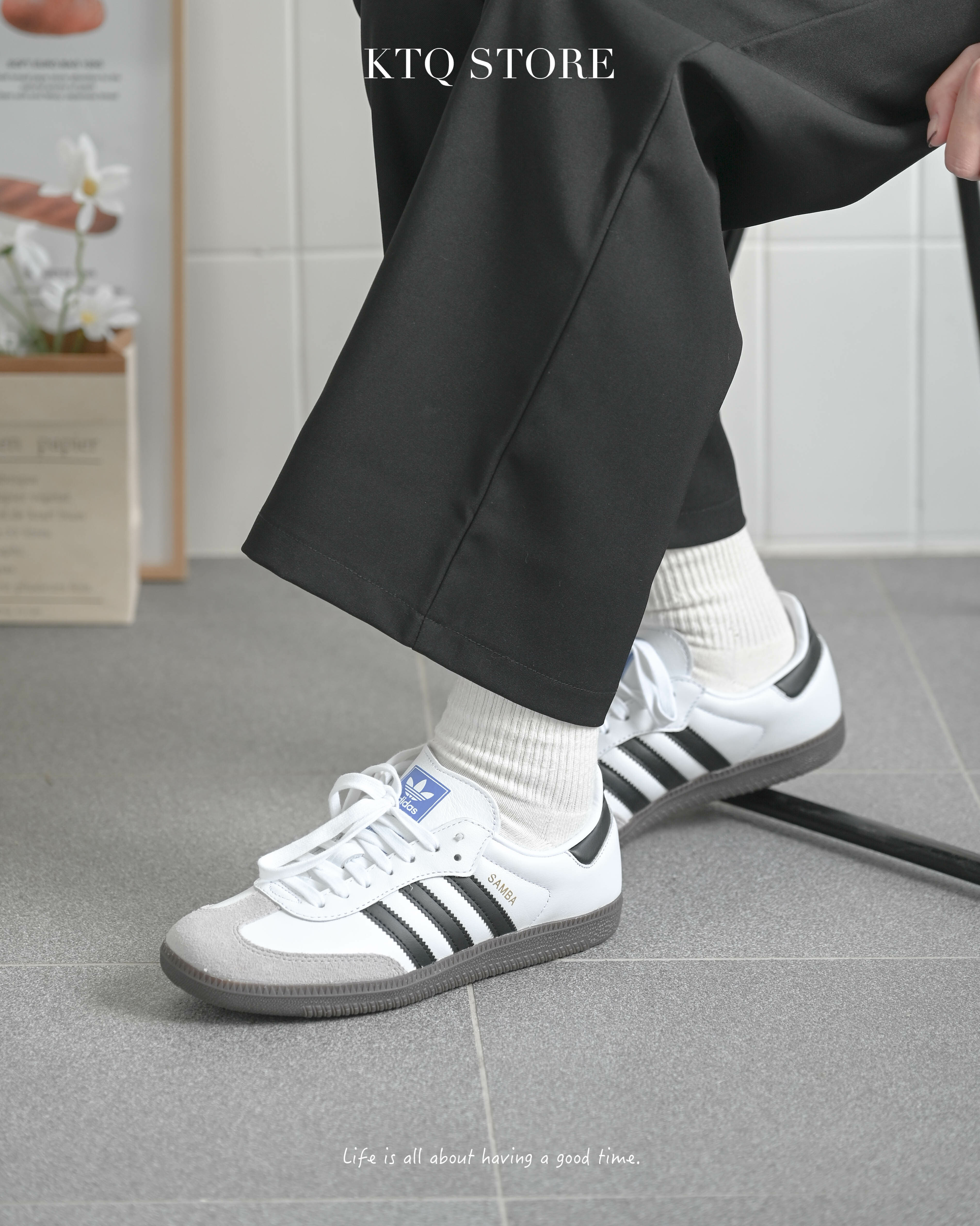 KTQ STORE ‧ Adidas Samba OG Cloud White 雲朵白 B75806