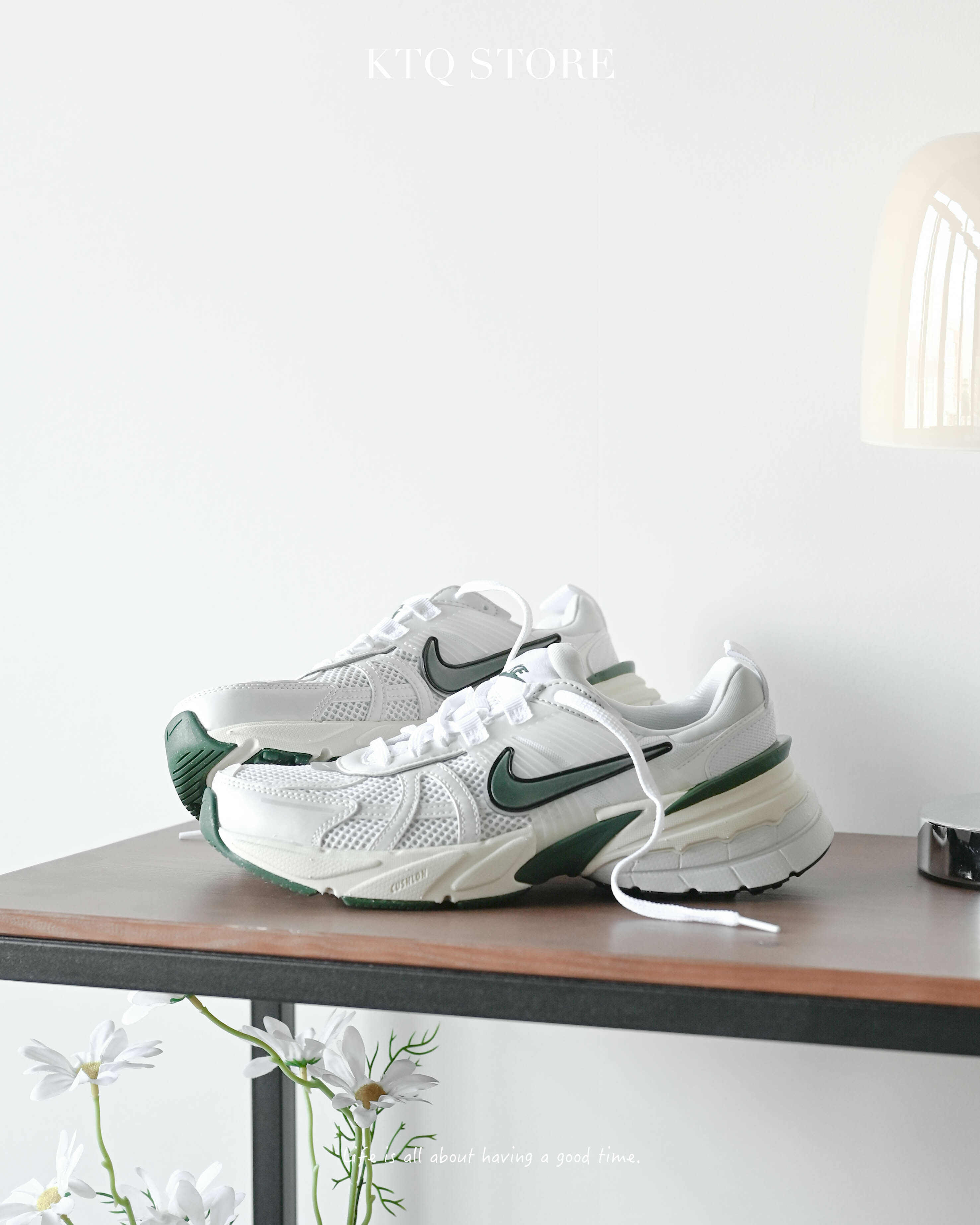 KTQ STORE ‧ Nike V2K Run 復古米綠 FD0736-101