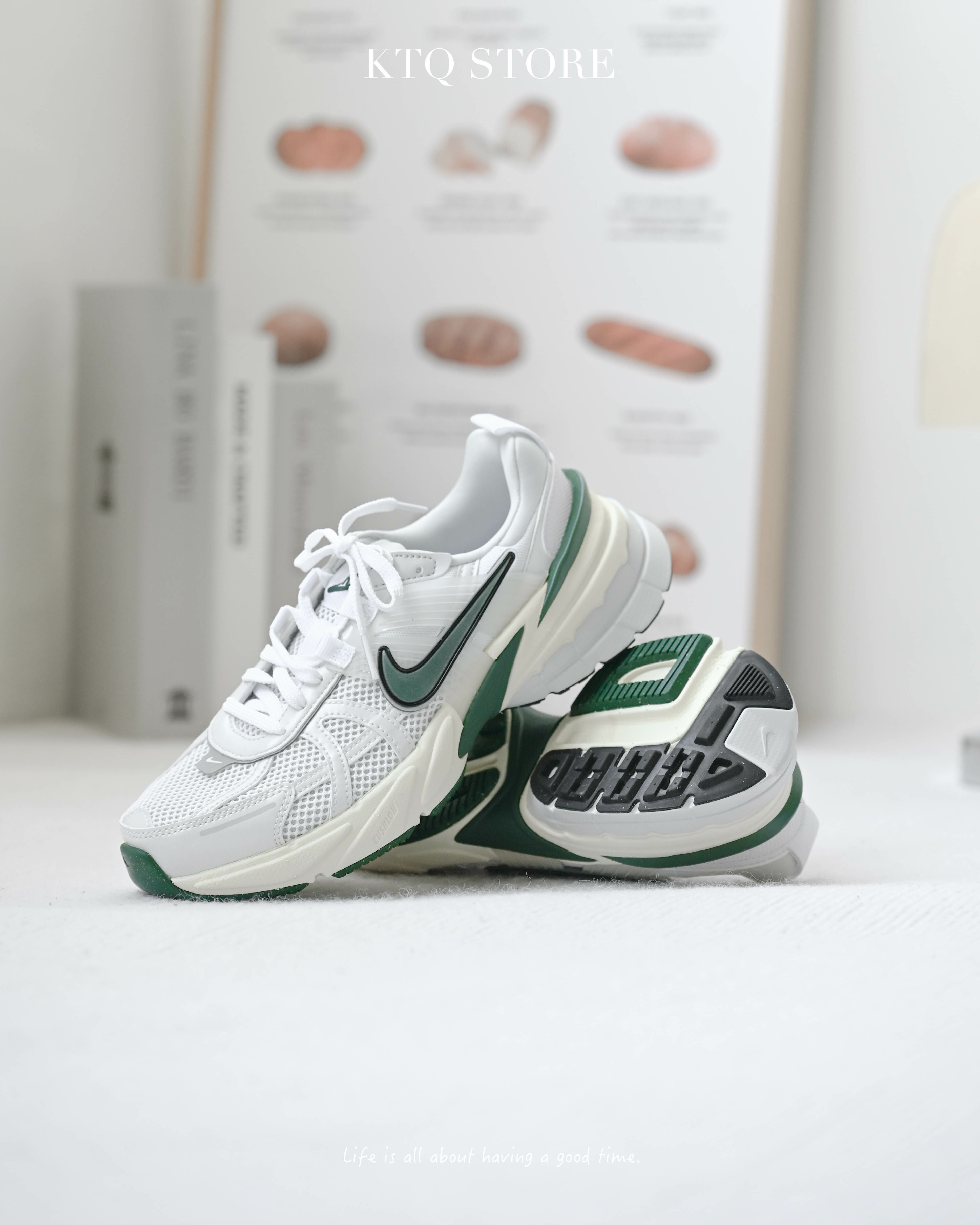 KTQ STORE ‧ Nike V2K Run 復古米綠 FD0736-101