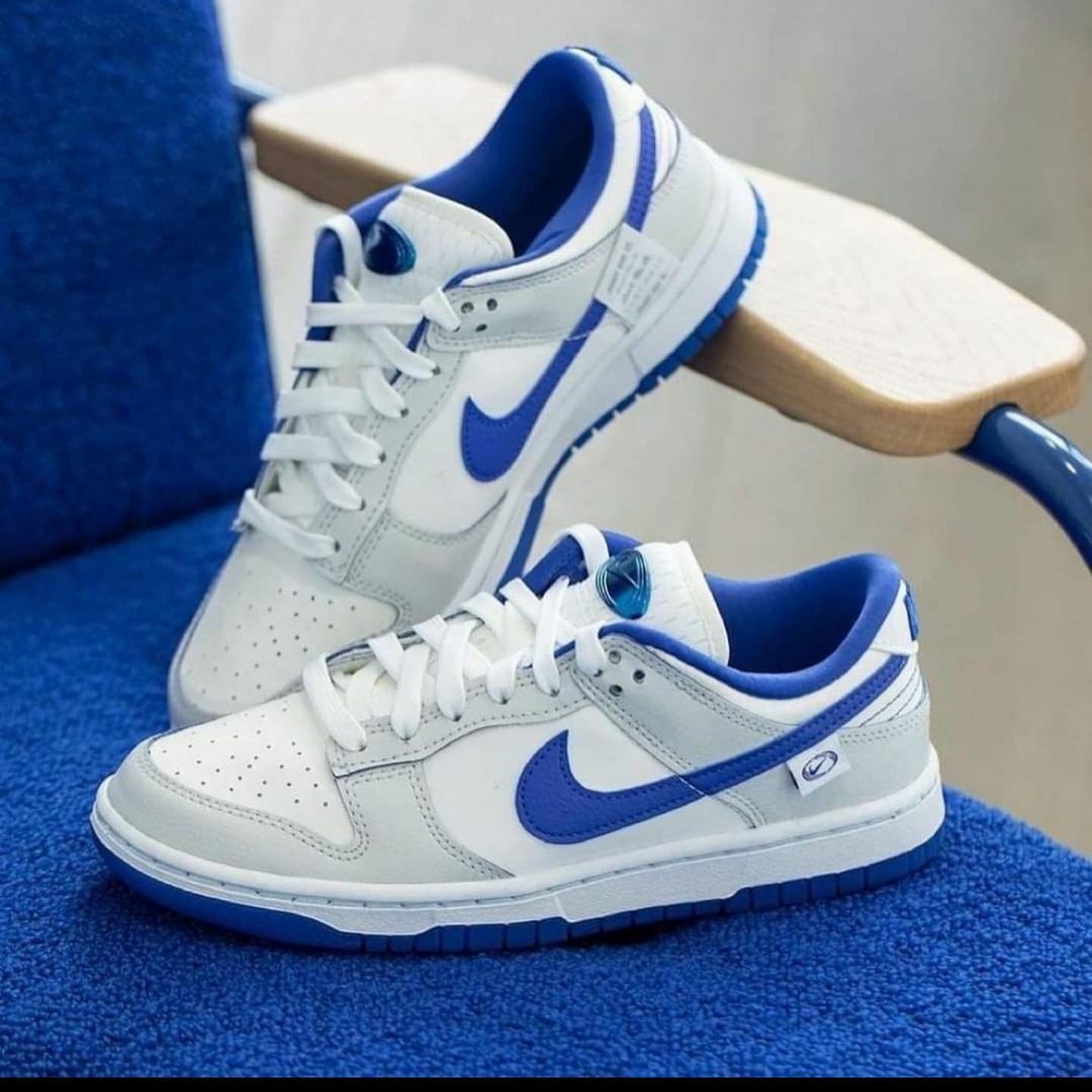 KTQ STORE ‧ Nike Dunk Low GS "Ivory Hyper Royal" 克萊因灰藍 FB1843-141
