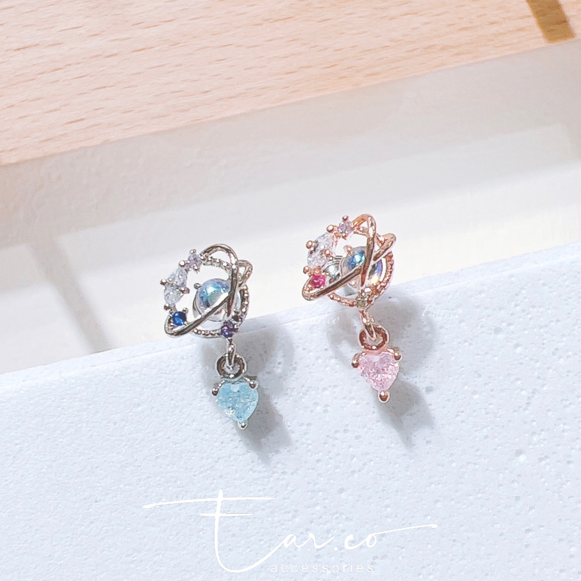 夢幻星球垂釣小愛心耳骨釘 [單支] #P020