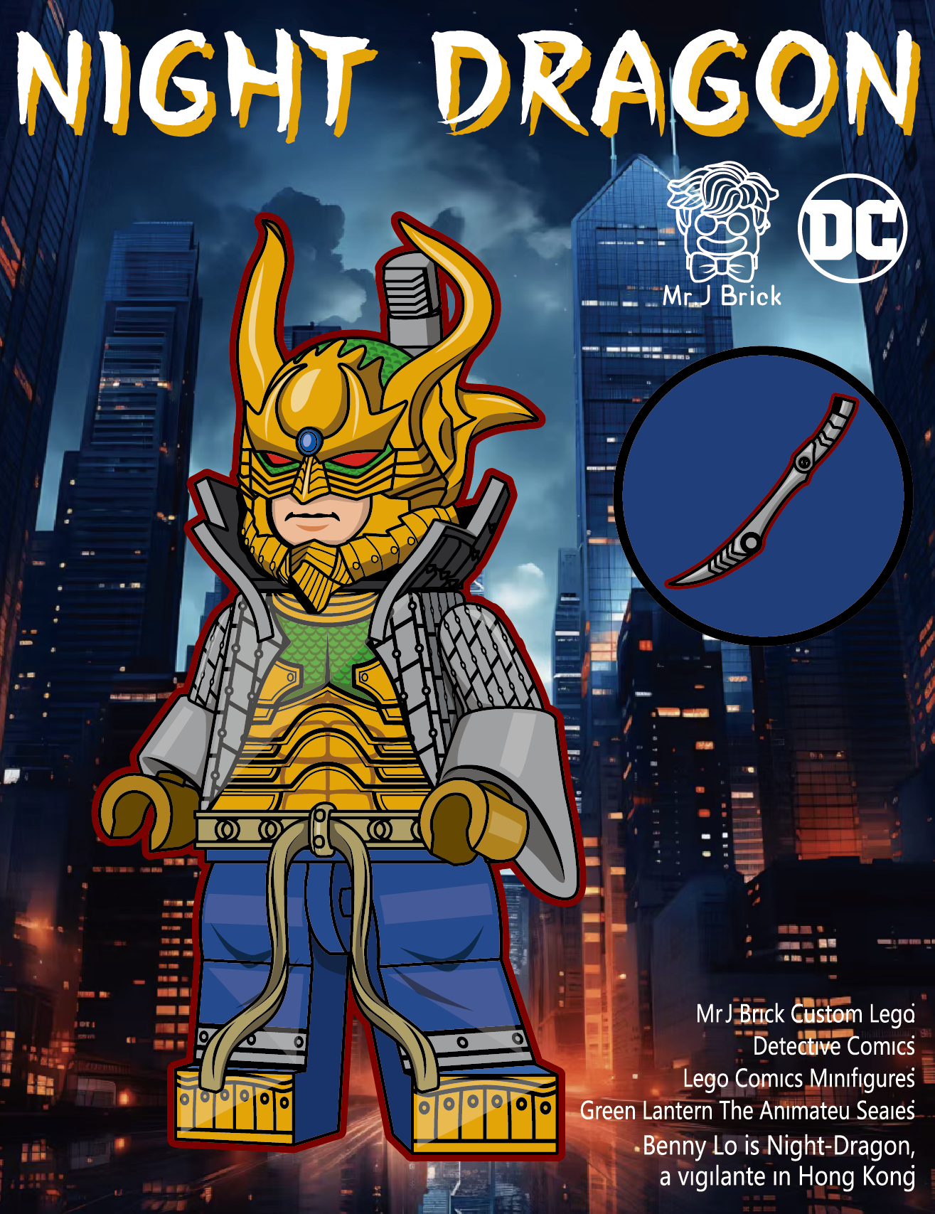 [MrJ Bricck][In Stock] Night Dragon [PADprinted]