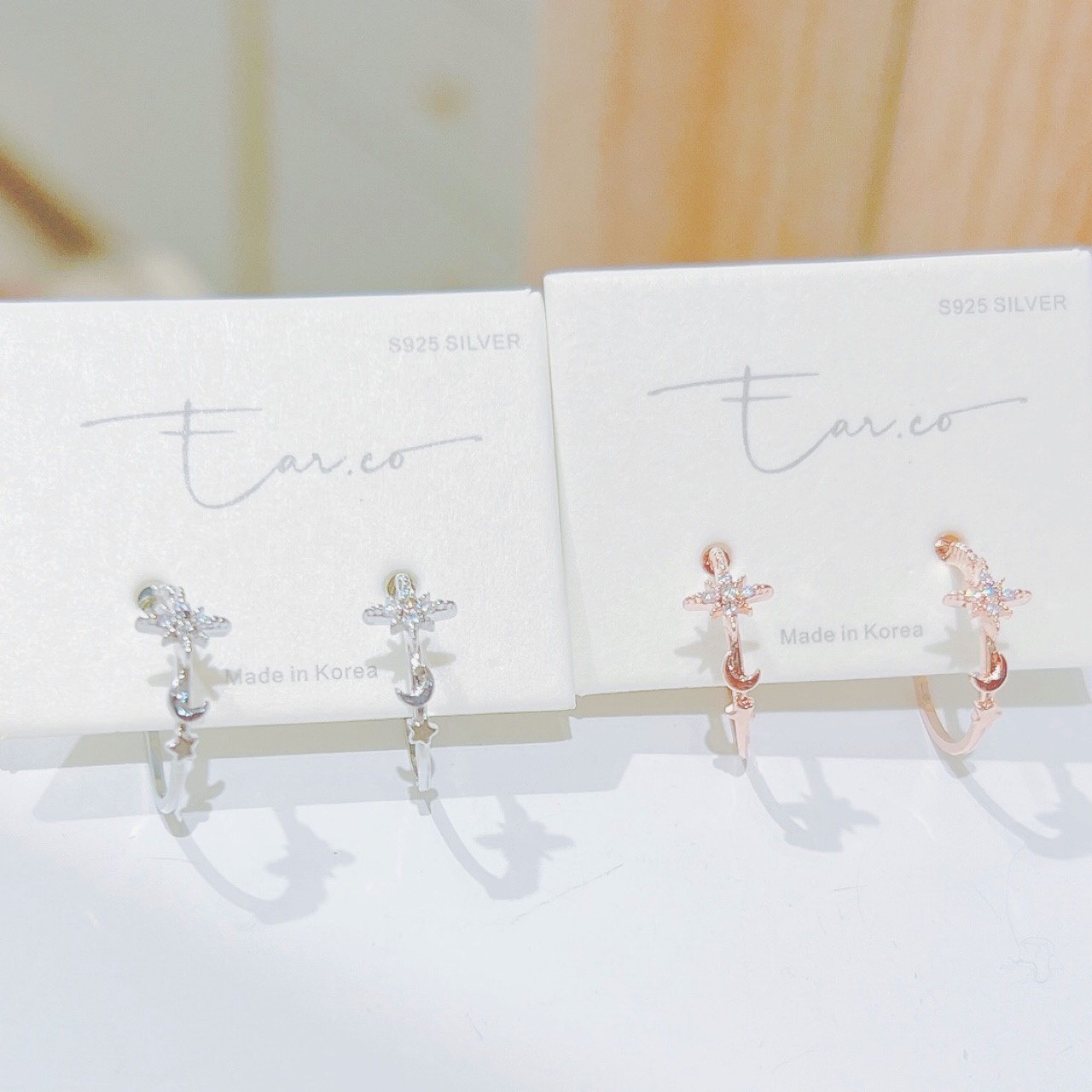 星芒小月亮半耳圈 #H27