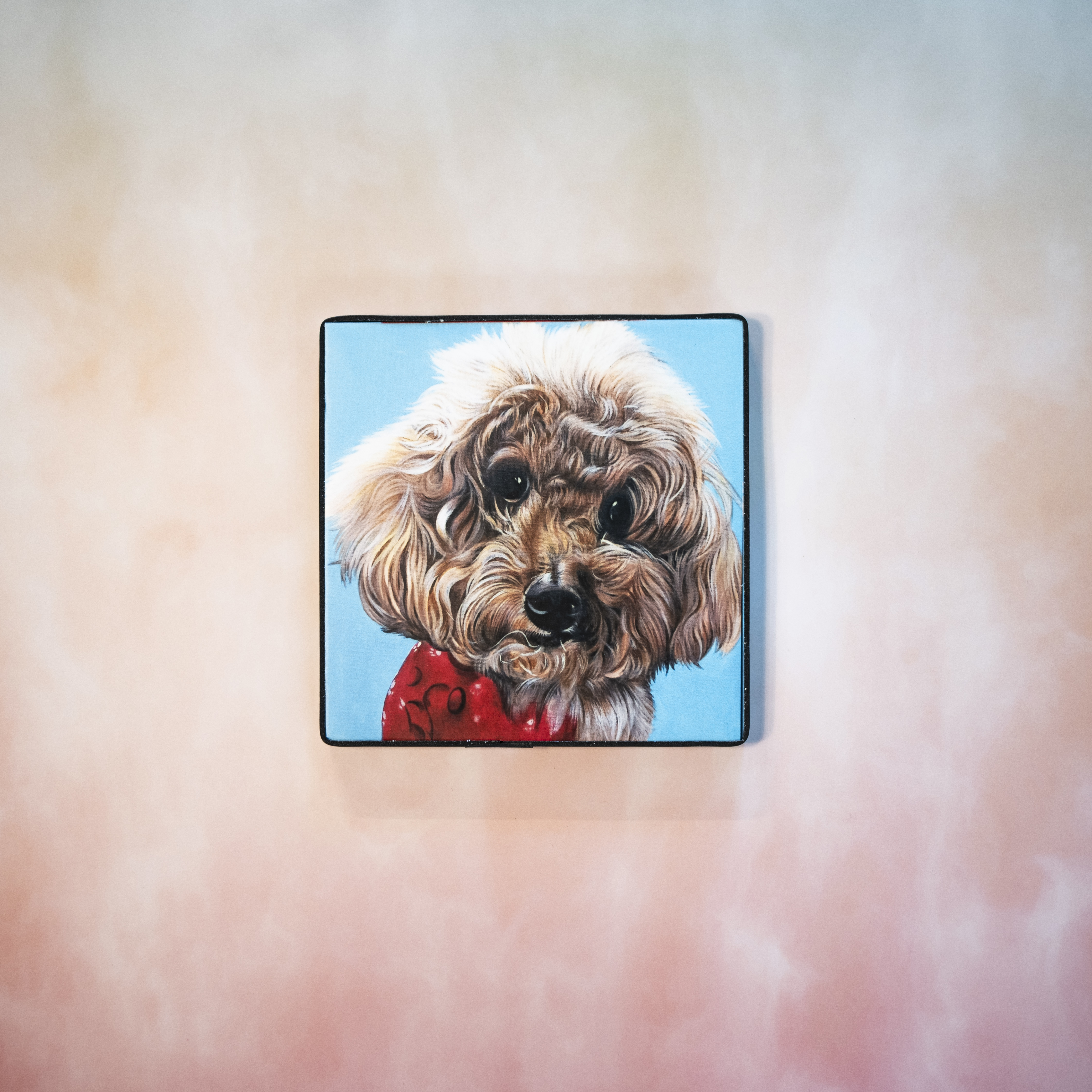 Moon_Sir「寵物格格油畫」- 貴婦犬