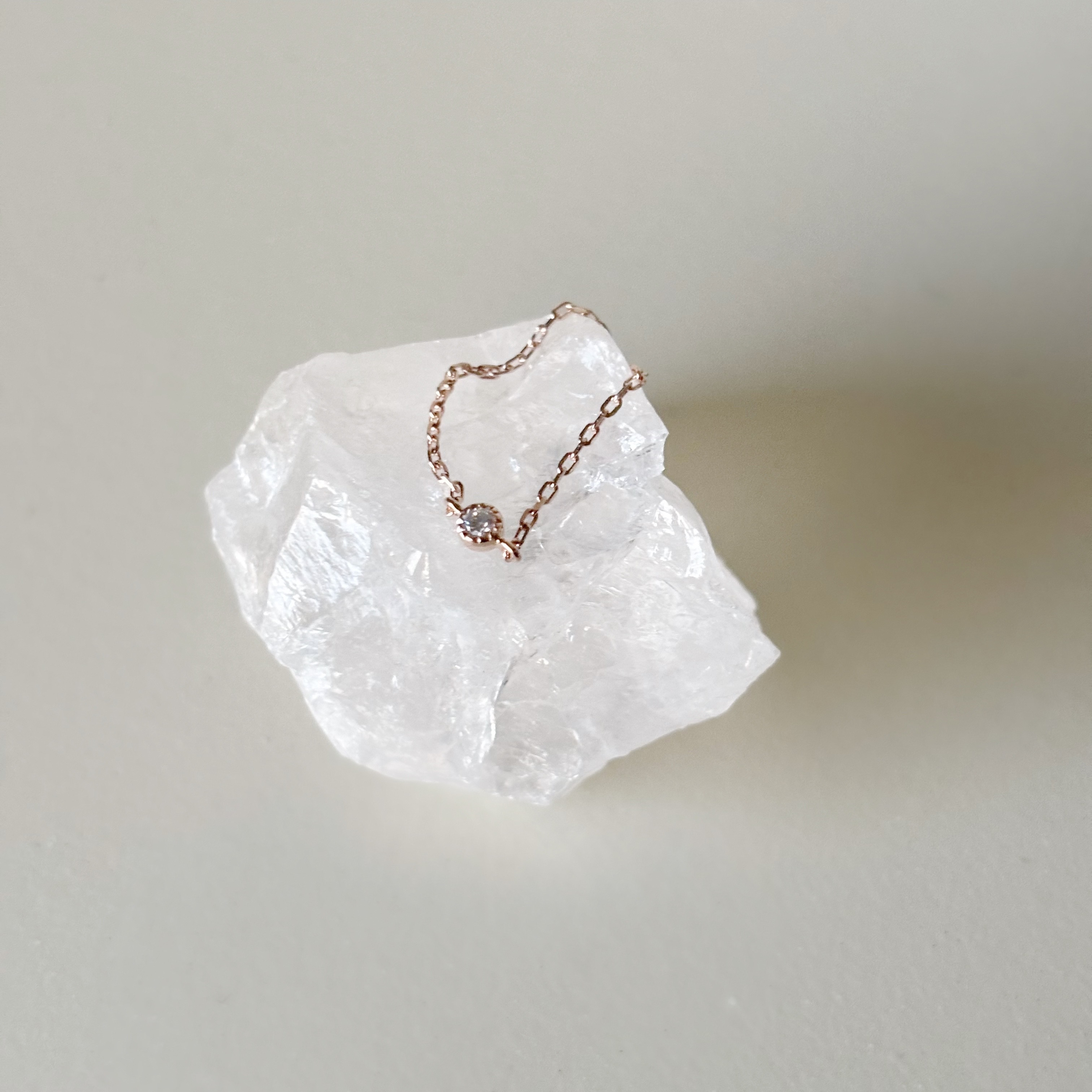 14k蛋糕小圓真鑽鏈戒