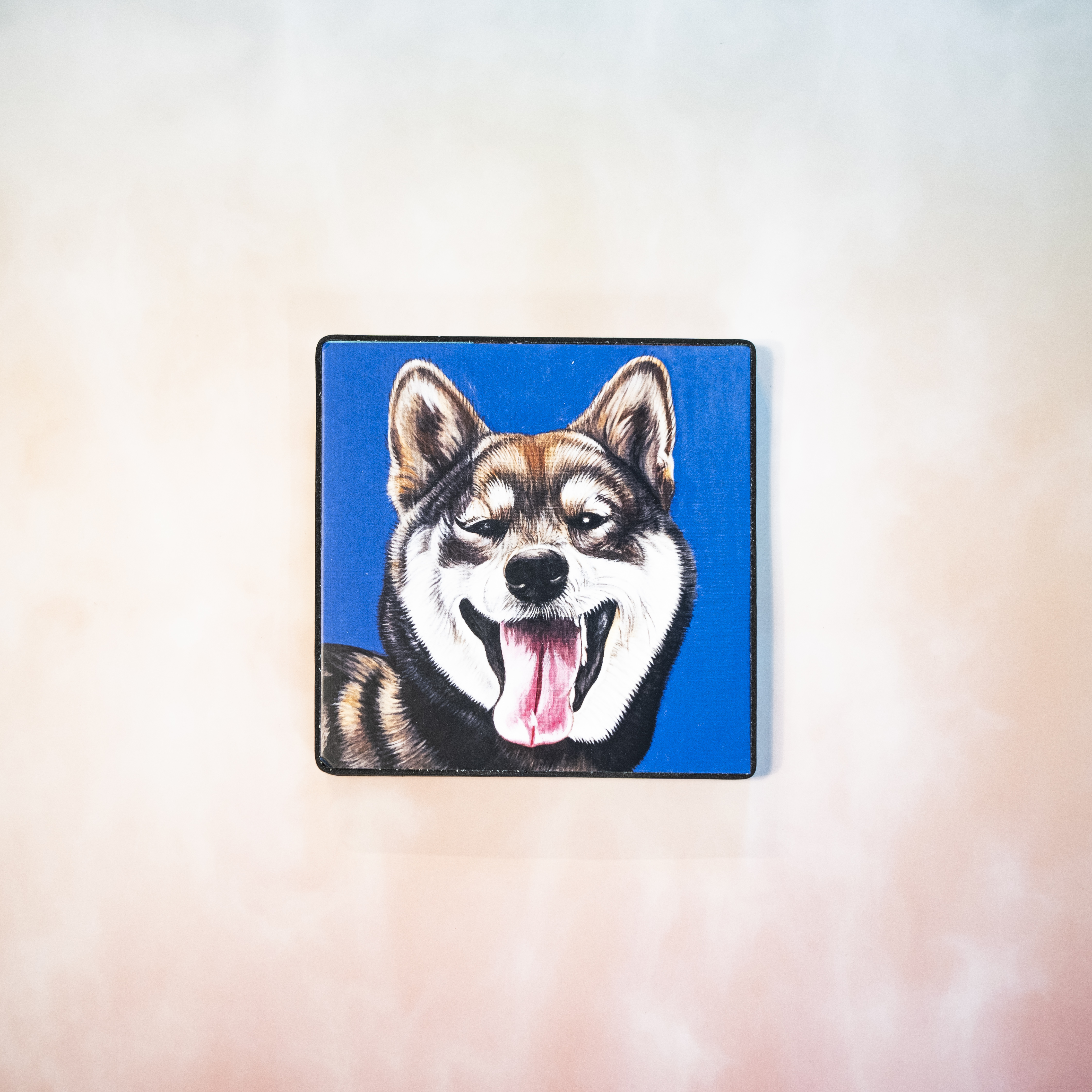 Moon_Sir「寵物格格油畫」- 黑柴犬