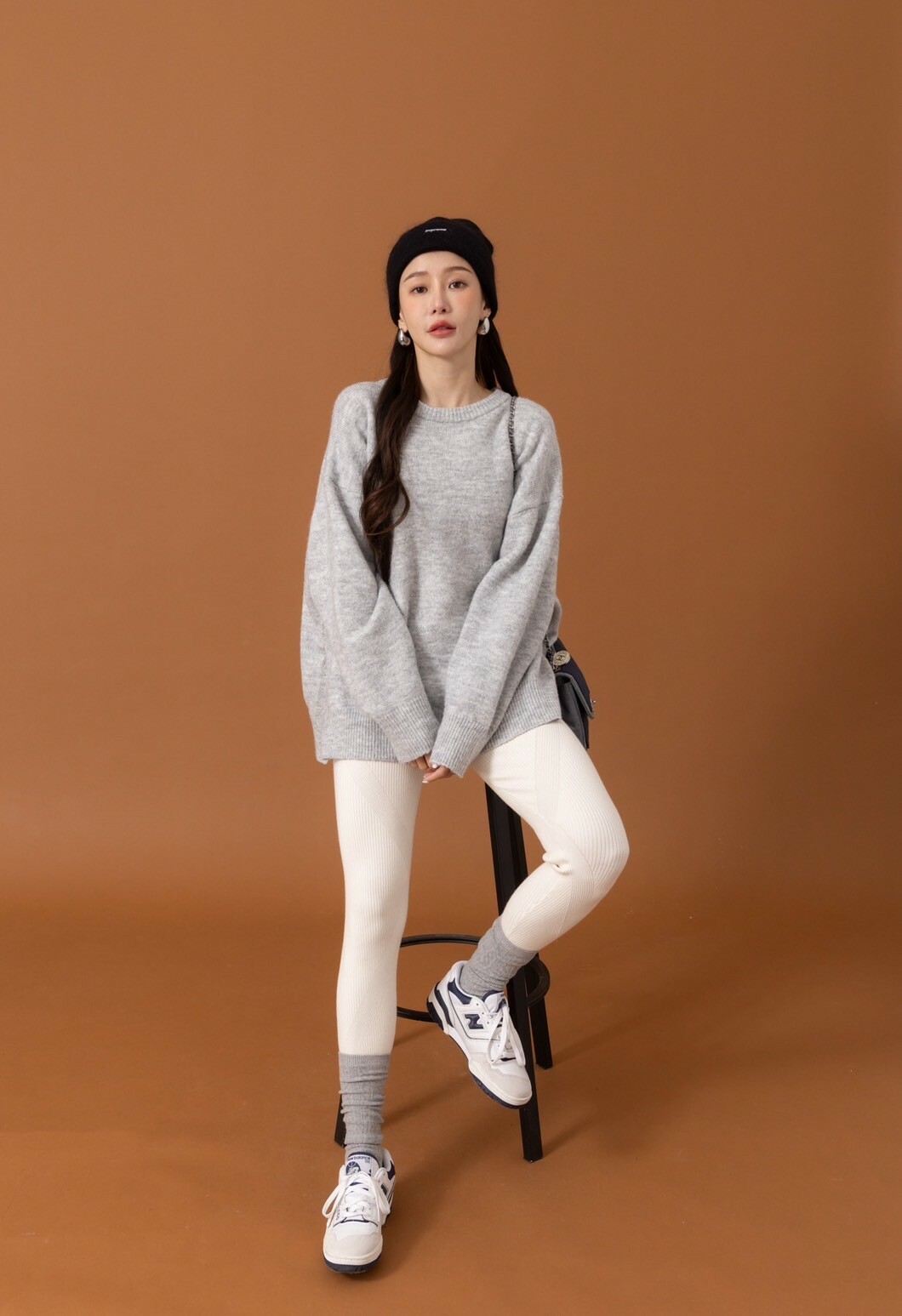 羊毛彈性內搭褲_AMISSA（白）