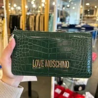 [S] LOVE MOSCHINO JC5623PP1FLF0858 QUILET CROC SHOULDER BAG,GREEN, 8058051680179 (SLM226)