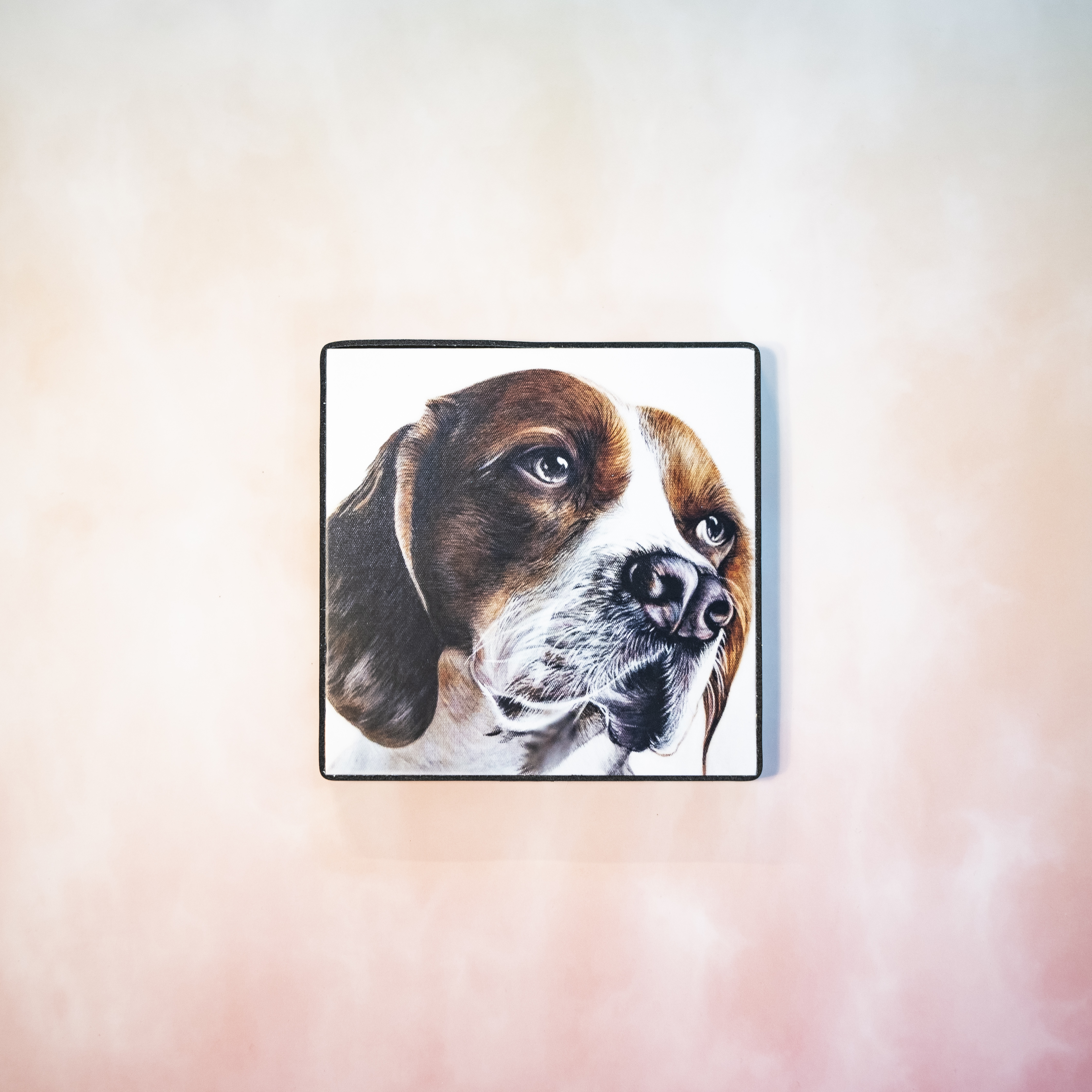 Moon_Sir「寵物格格油畫」- 小獵犬