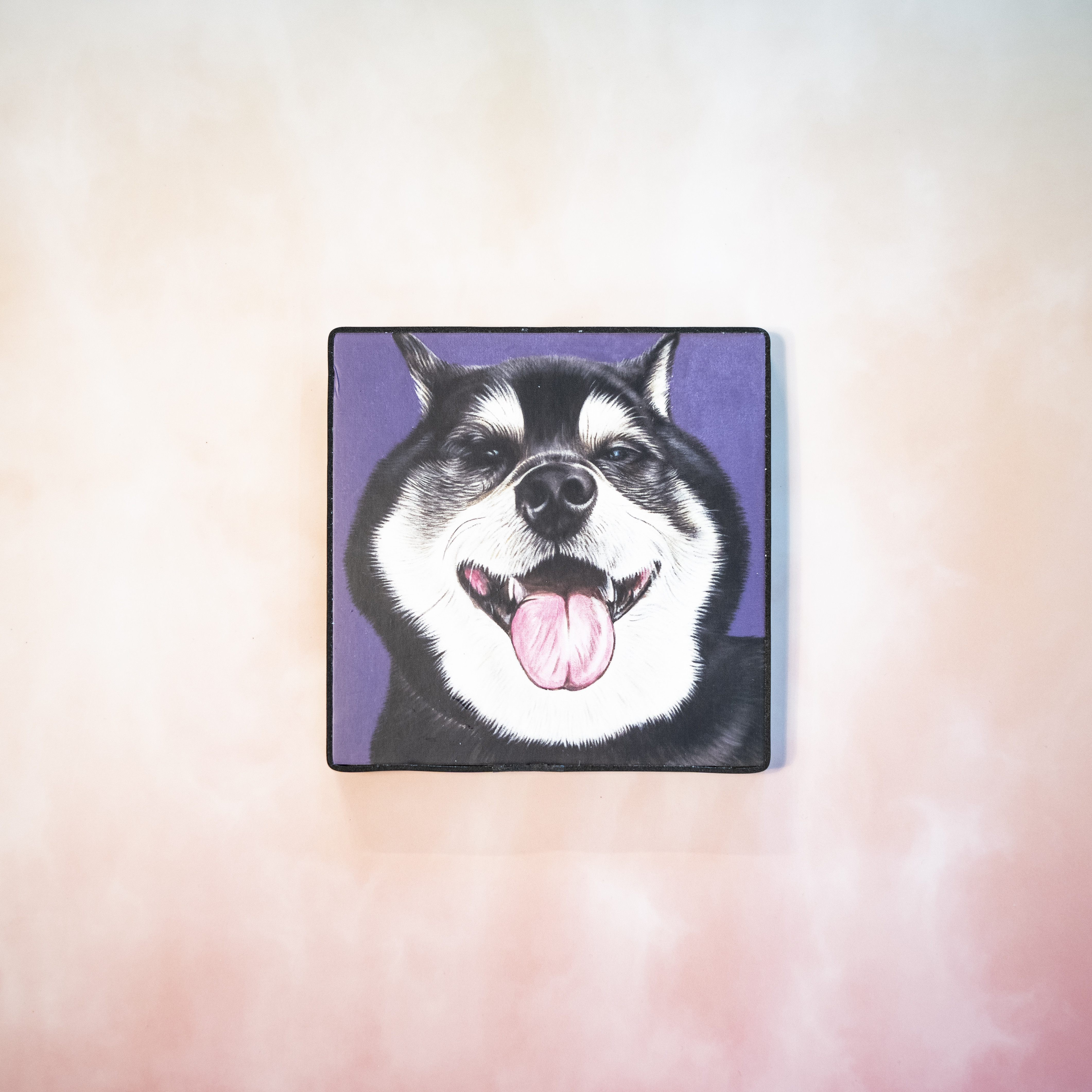 Moon_Sir「寵物格格油畫」- 黑柴犬