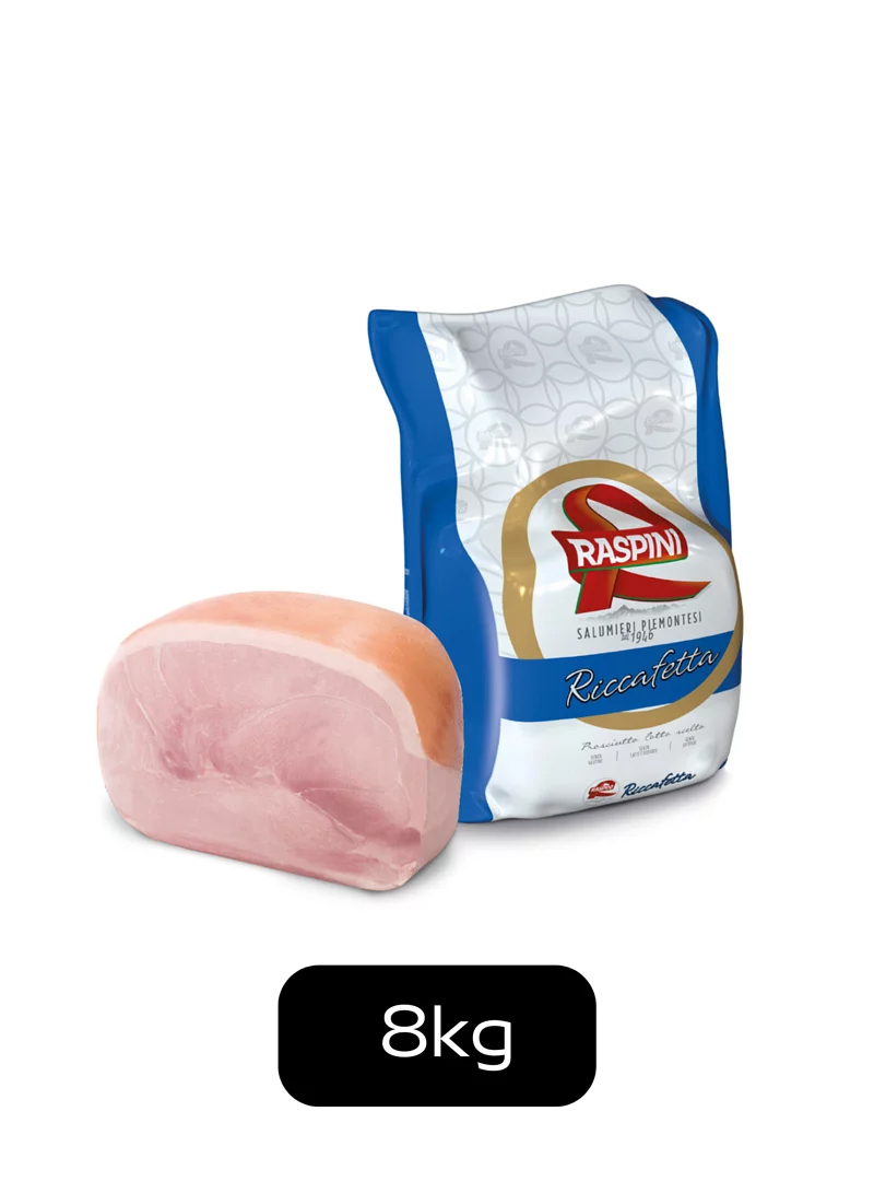 意大利  Raspini 精選熟火腿 Italy Raspini Cooked Ham Round Premier Choice ， 8千克/件 (0-4°C)