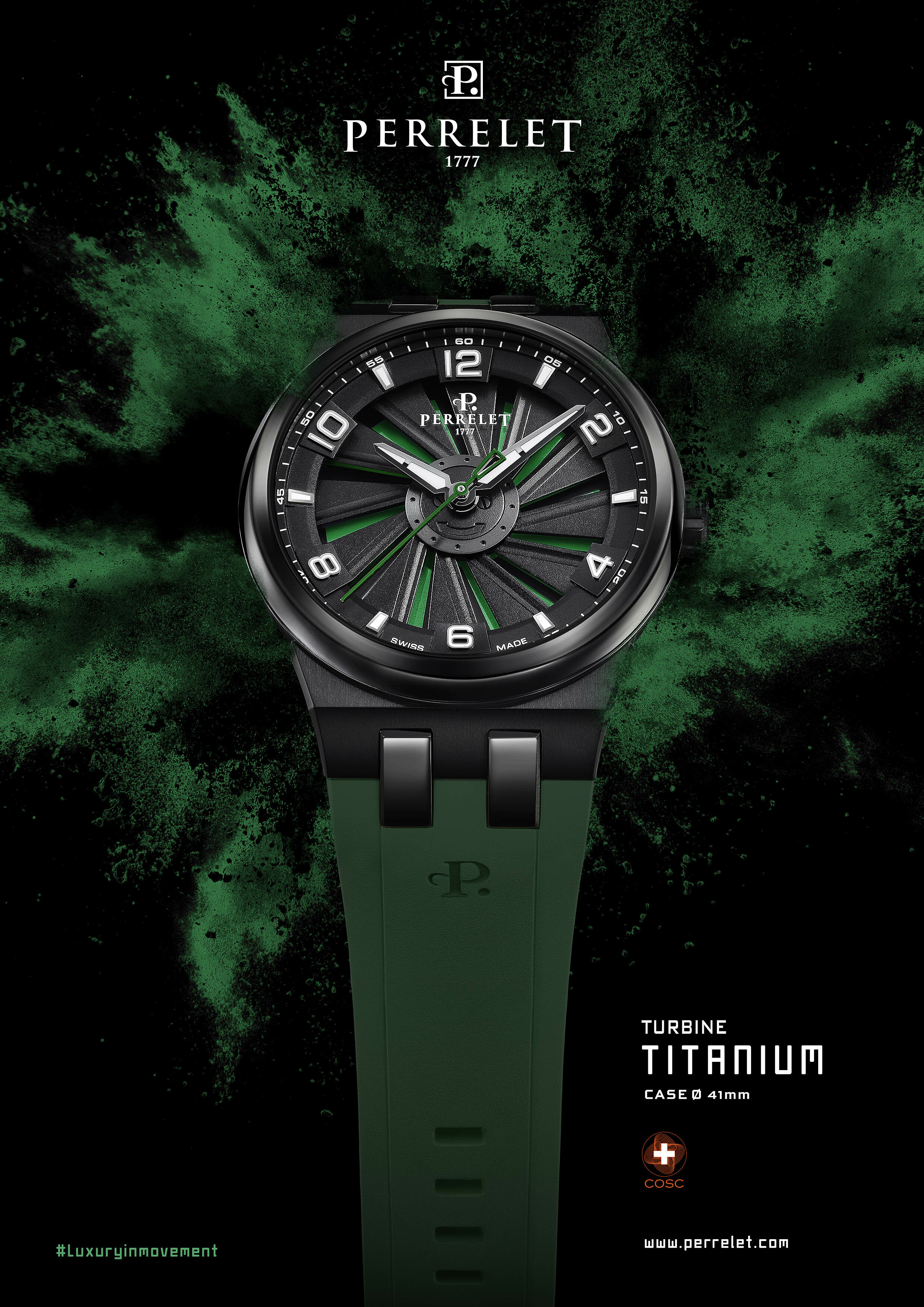 旋風系列 |TURBINE 41 TITANIUM GREEN