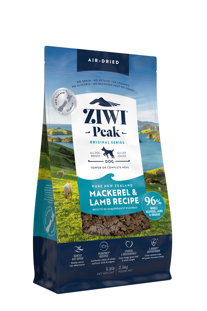 Ziwipeak 風乾狗糧 鯖魚及羊肉配方(454g / 1kg / 2.5kg / 4kg)