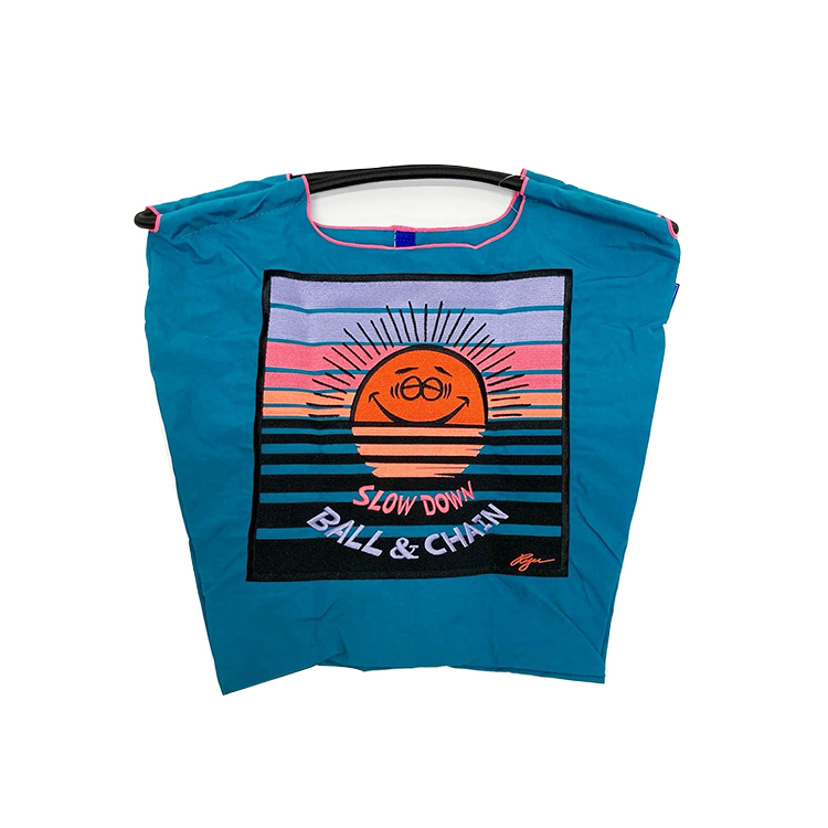 預購｜Ball & Chain 綠色 落日刺繡環保袋 M