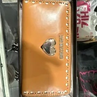 [S] LOVE MOSCHINO JC5623PP1ELF120A HEART LOGO METAL LOGO WALLET,BROWN, 8054400227590 (SLM233)
