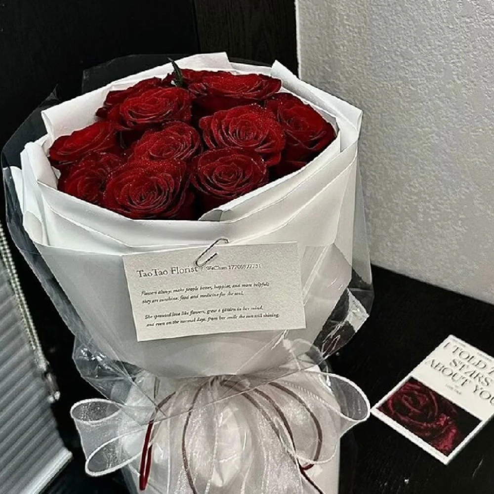 典雅包裝玫瑰花束 /進口鮮花玫瑰