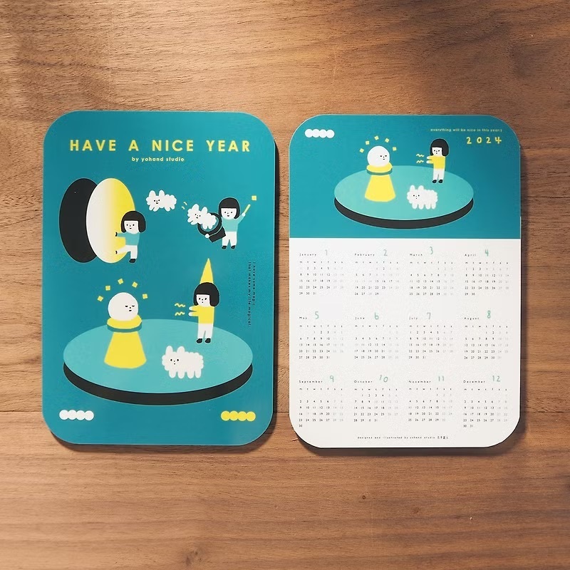 右手超人｜絕版｜2024年月曆墊板｜魔法