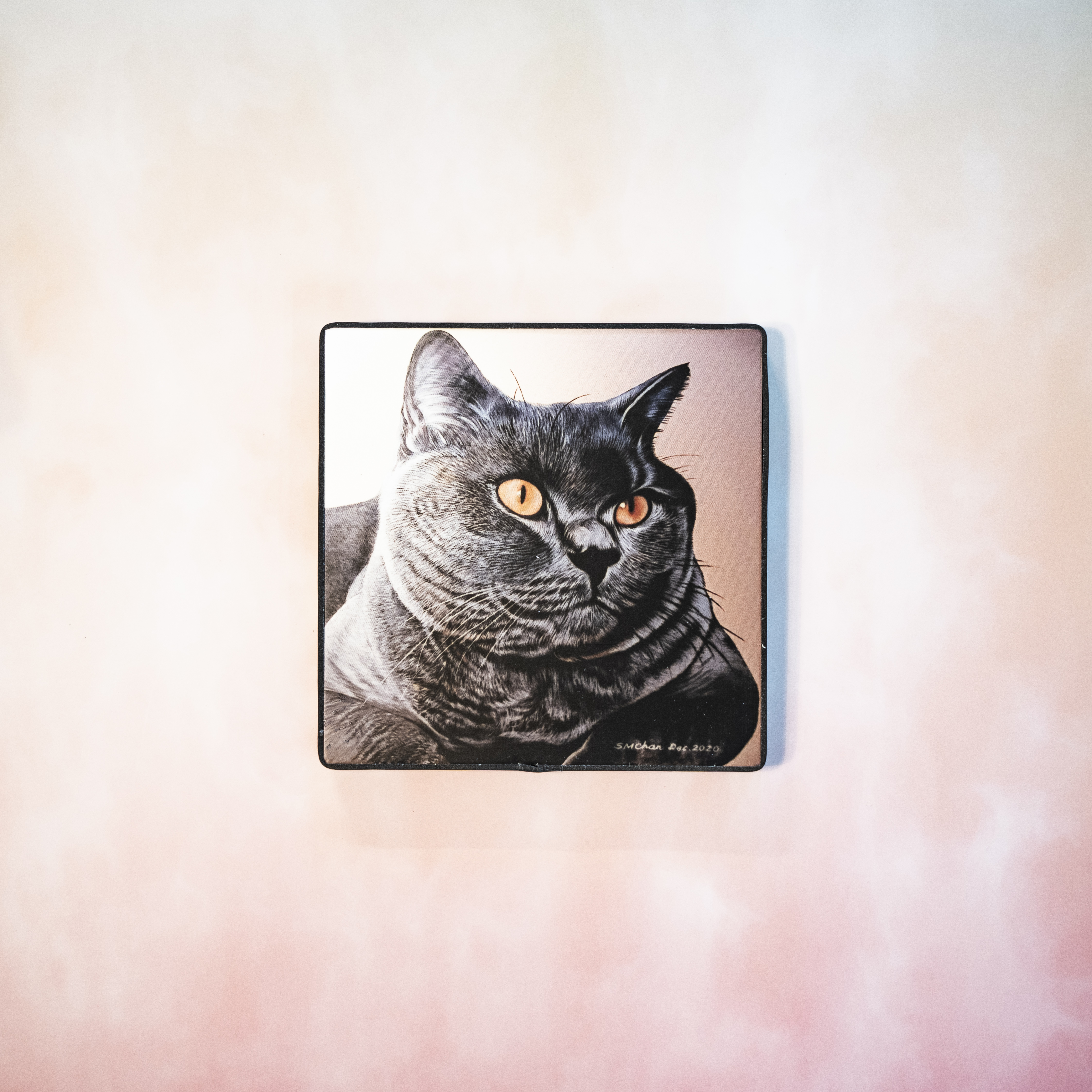 Moon_Sir「寵物格格油畫」- 英國短毛貓
