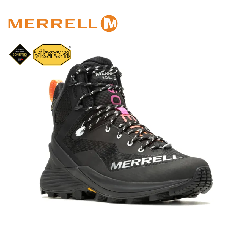 MERRELL 美國 ROGUE HIKER MID GORE-TEX® 頂級防水中筒登山鞋 黑 男款 33ML037581
