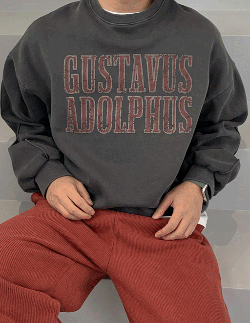 Ato着色寬鬆運動衫大學T