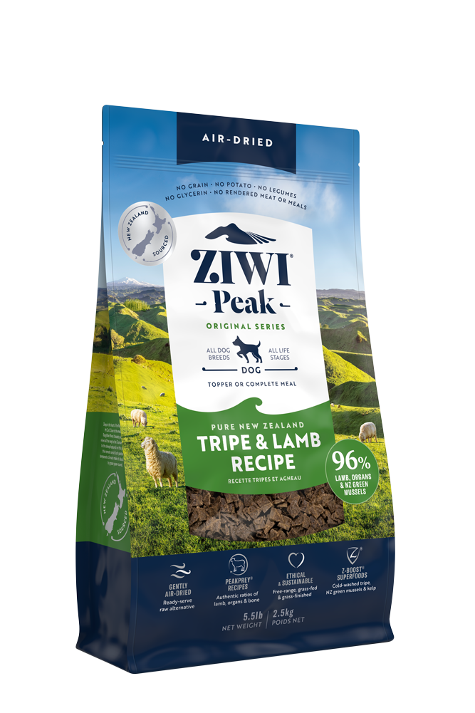 Ziwipeak - 風乾狗糧 草胃及羊肉配方 (454g / 1kg / 2.5kg)