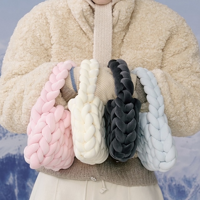 韓國代購🇰🇷SHOOPEN 髮辮 編織 肩背包 小款 共4色 /預購