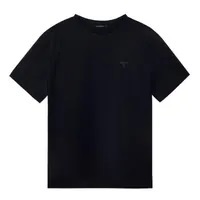 [S] GUESS MEN'S COOL FIT MINI RIMLESS TRIANGLE SHORT SLEEVE T-SHIRT,BLACK, MN2K8482-BLK (SGU498)