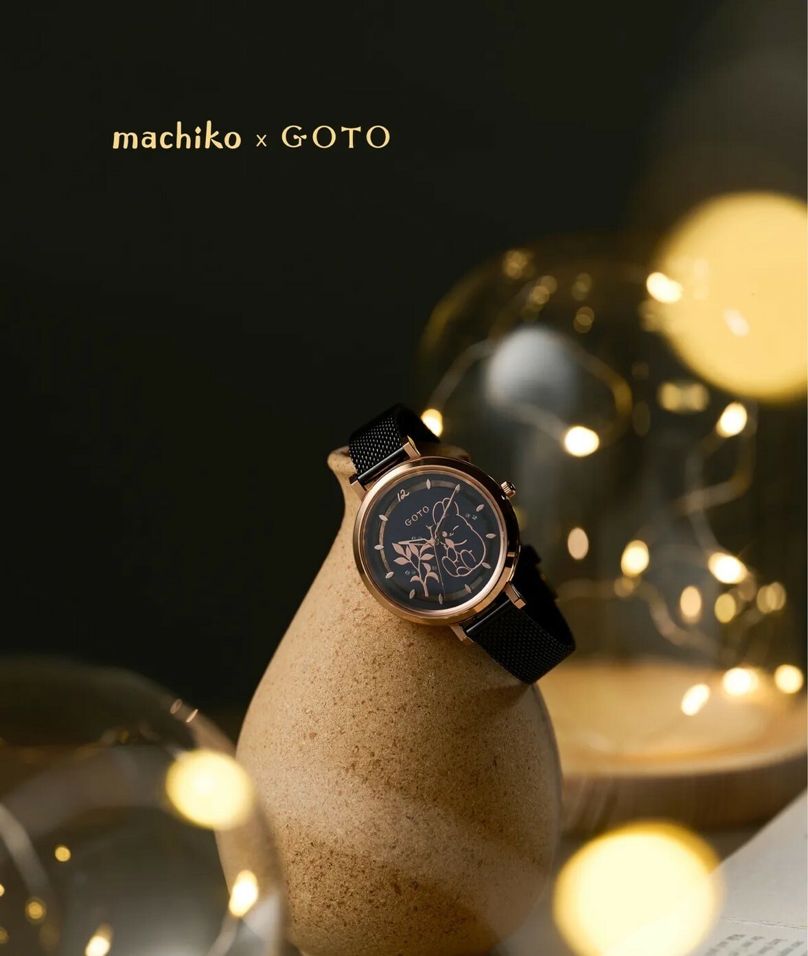 【GOTO】ㄇㄚˊ吉兔聯名-生命之樹款（黑色款）GM5102L-43-L41-L 36mm 現代鐘錶