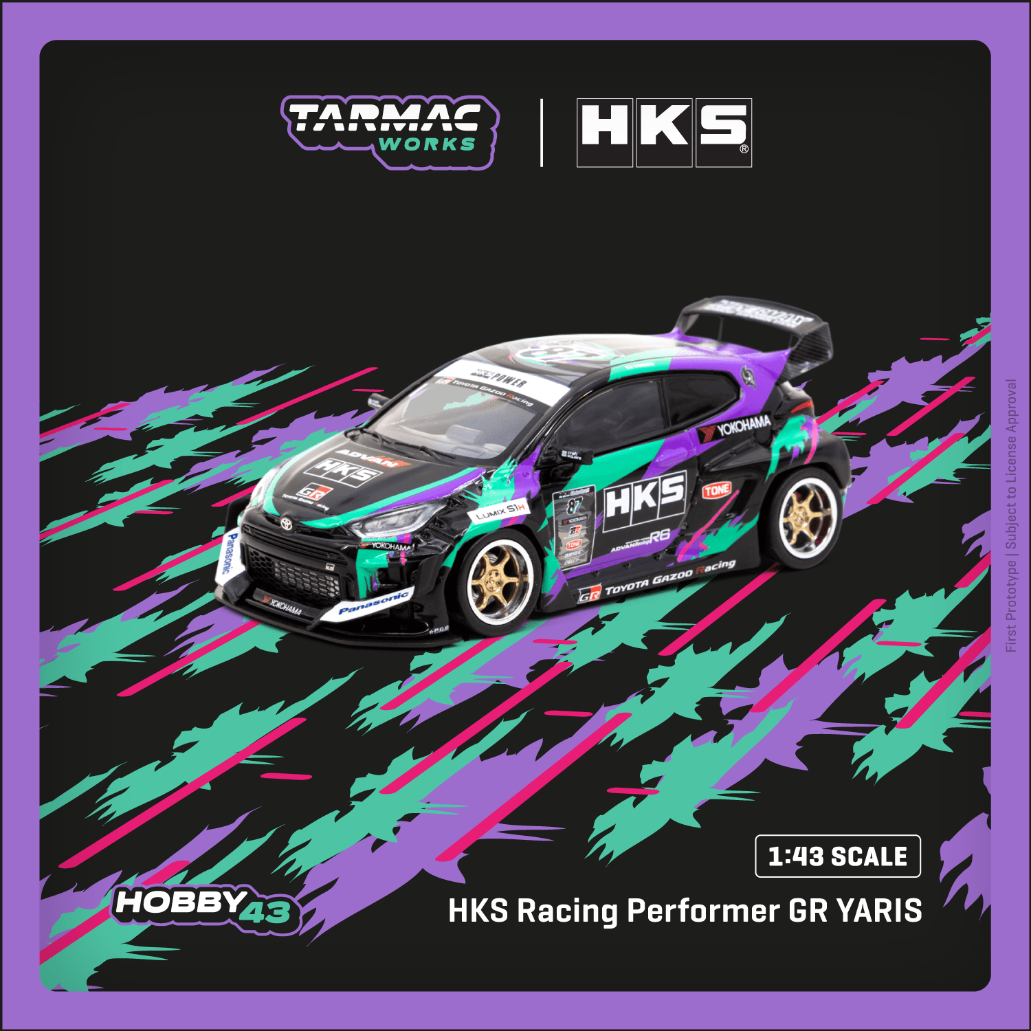 Tarmac 1/43 HKS Racing Performer GR YARIS