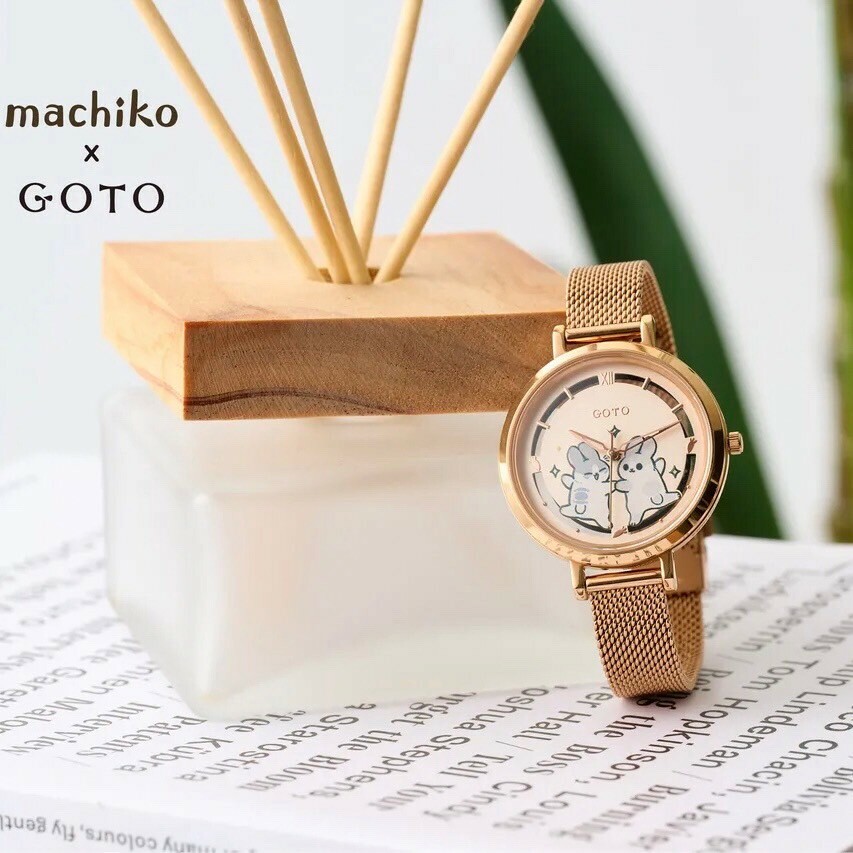 【GOTO】GOTOㄇㄚˊ吉兔聯名-好ㄇㄚˊ吉款（玫瑰金款）GM5102L-44-141-8 36mm 現代鐘錶