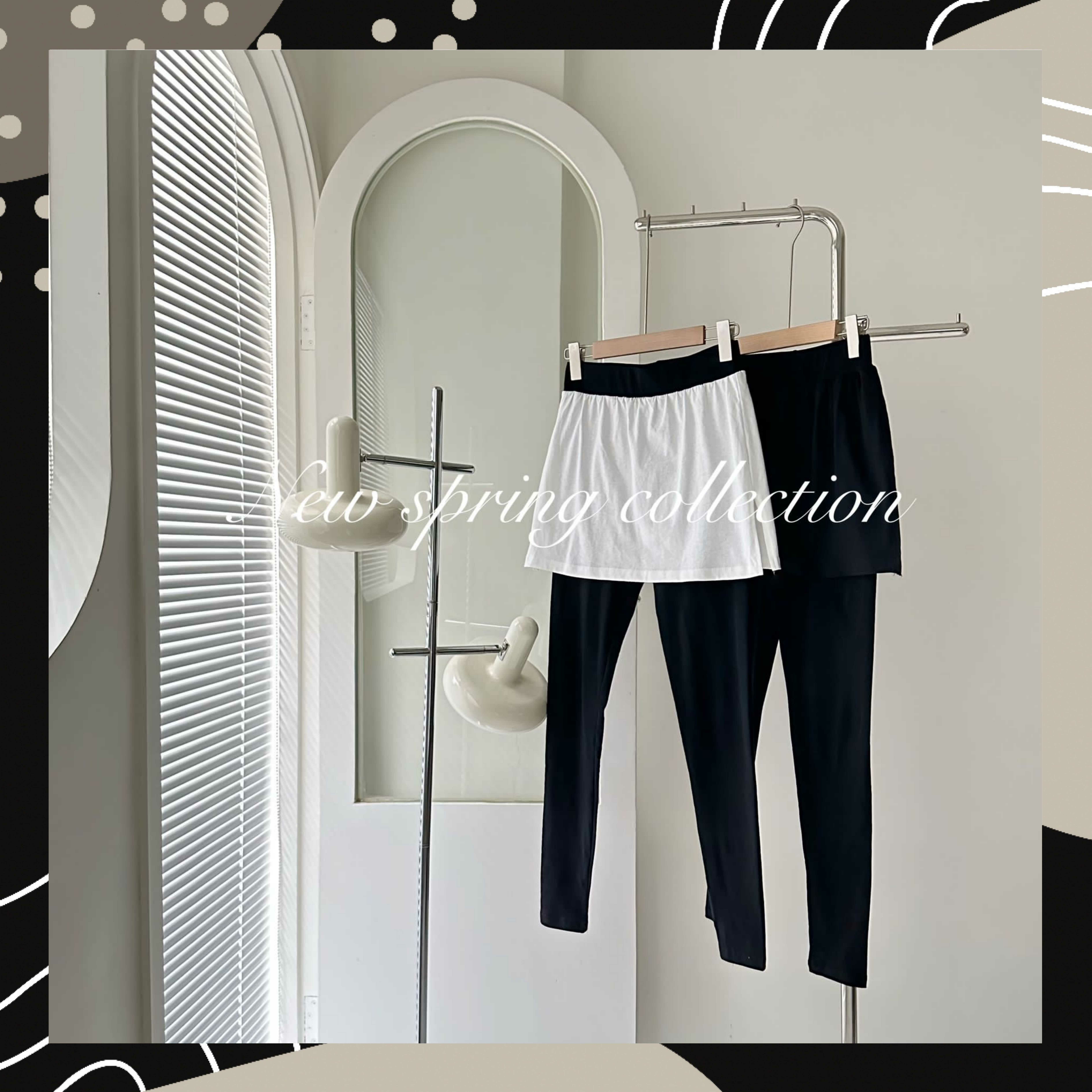 【BONNIE】百搭款～短裙leggings