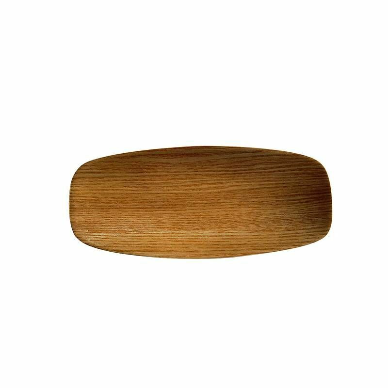 木製托盤/橢圓形 17.5x7.5cm