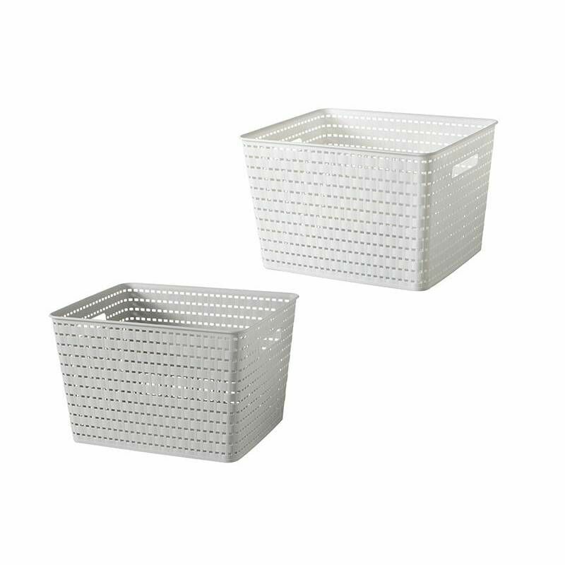 編織收納籃/附把手 35x22.3x29cm