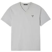 [S] GUESS MEN'S MINI TRIANLGE COOL V-NECK SHORT SLEEVE T-SHIRT,LIGHT KHAKI, MN2K9480-LKA (SGU507)