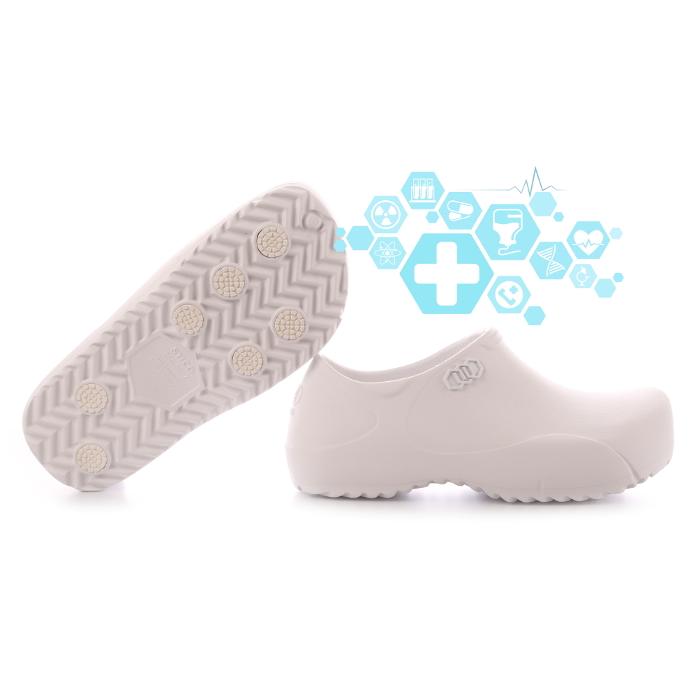 韓國STICO科技防滑工作鞋(醫護鞋) NEC-03M2nd 雪雁白