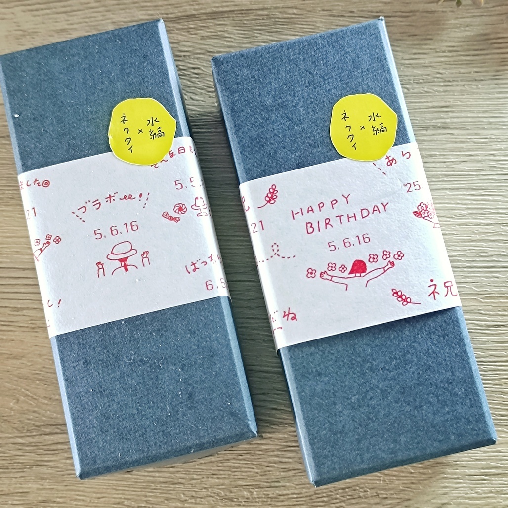 日本Necktie × 水縞 日付水晶印章 慶祝女孩/評價少女