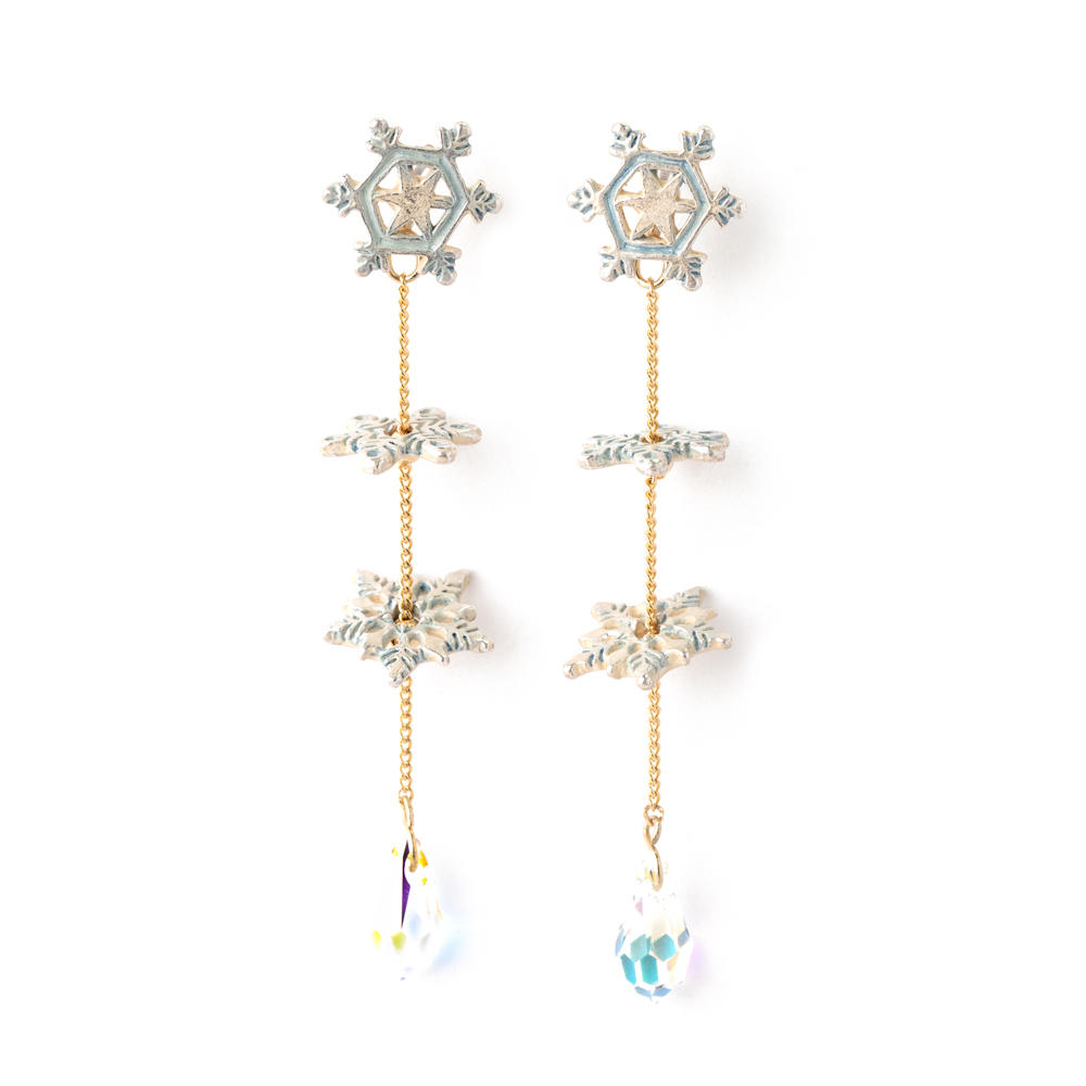 Palnart Poc 暴風中的雪花耳環