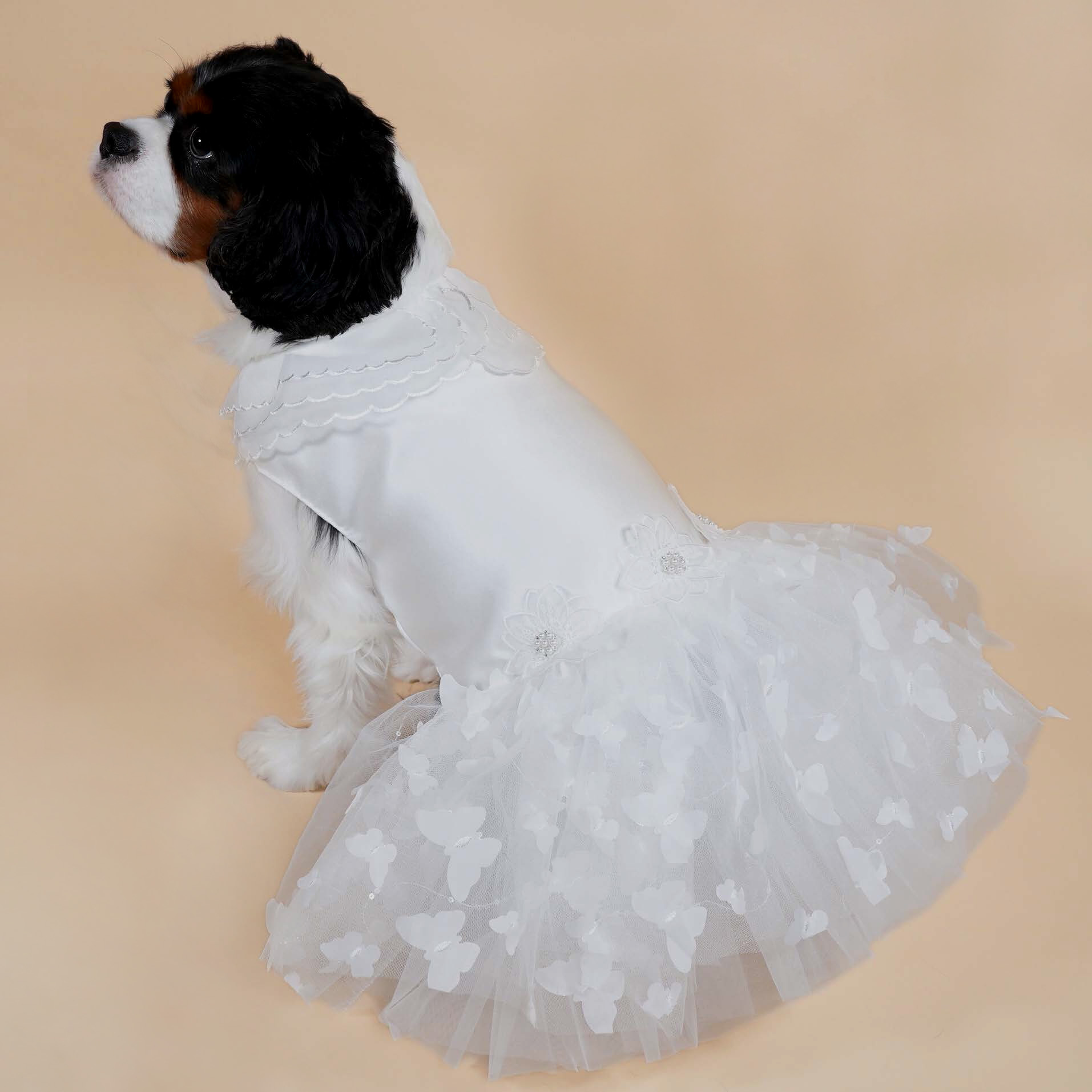 Elegant Fancy Floral Wedding Dress