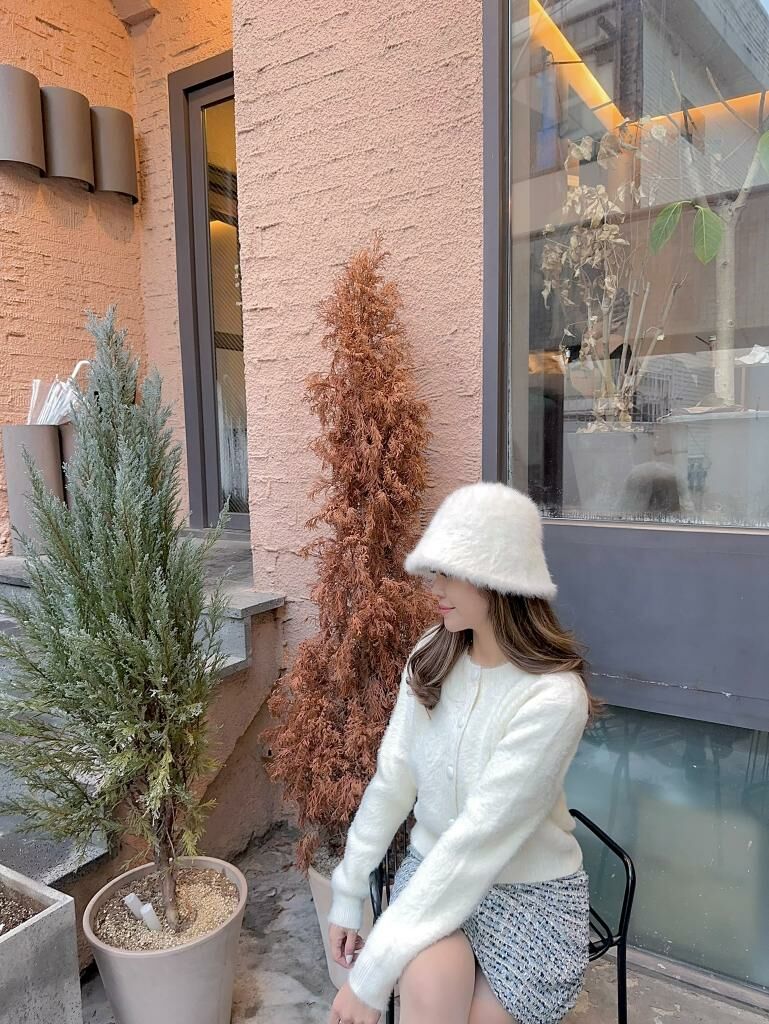 Softy圓鈕外套(米白色)