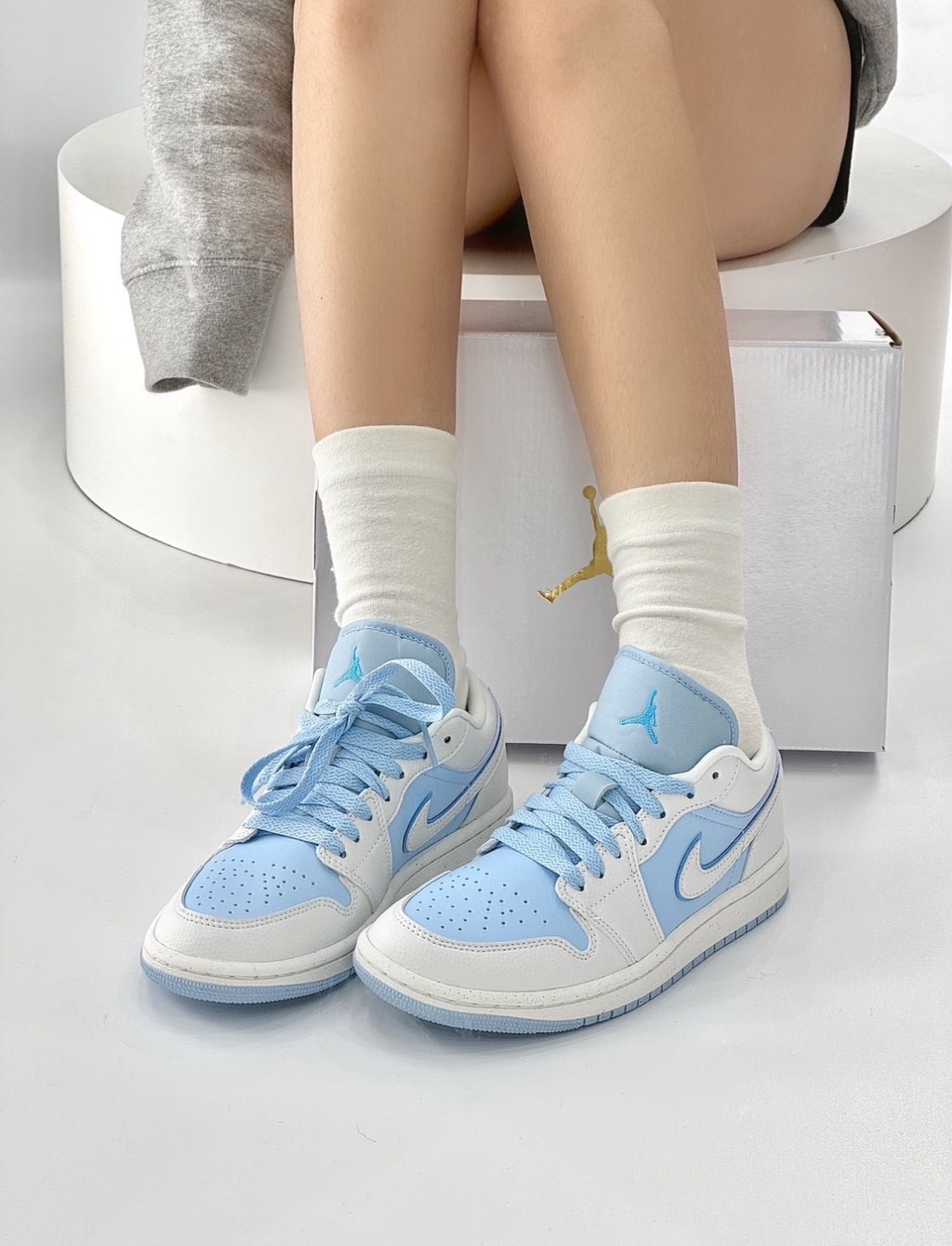 KTQ STORE ‧ Air Jordan 1 Low "Ice Blue" 藍白色 冰雪藍 DV1299-104