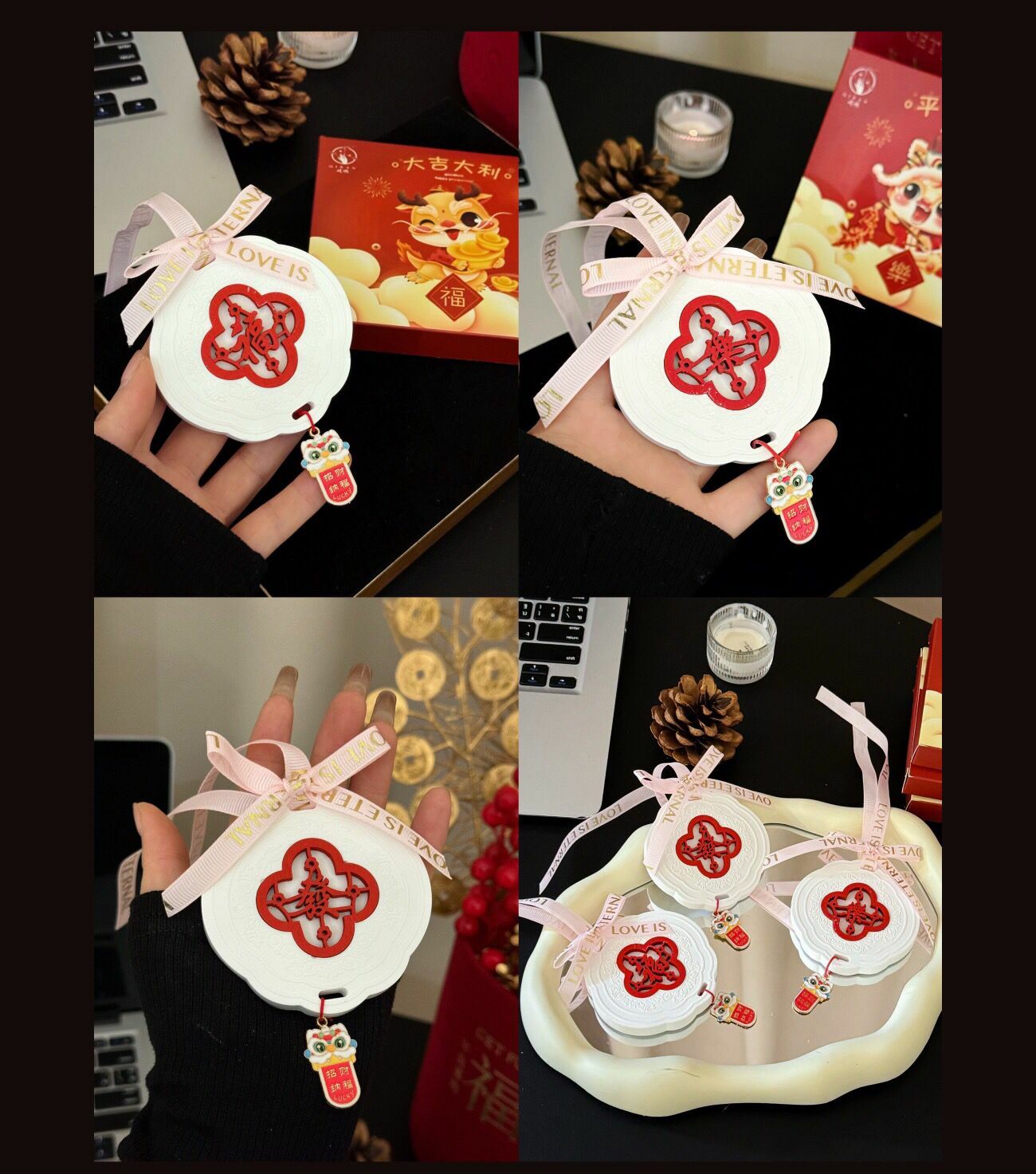 龍年訂製·新年香薰掛飾 (1套/3包)