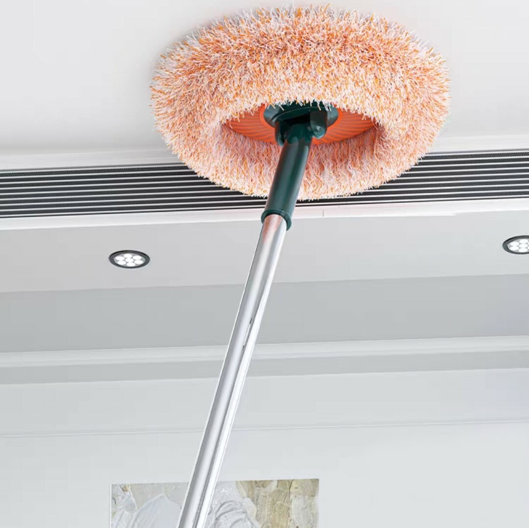 伸縮式天花板牆面清潔拖把