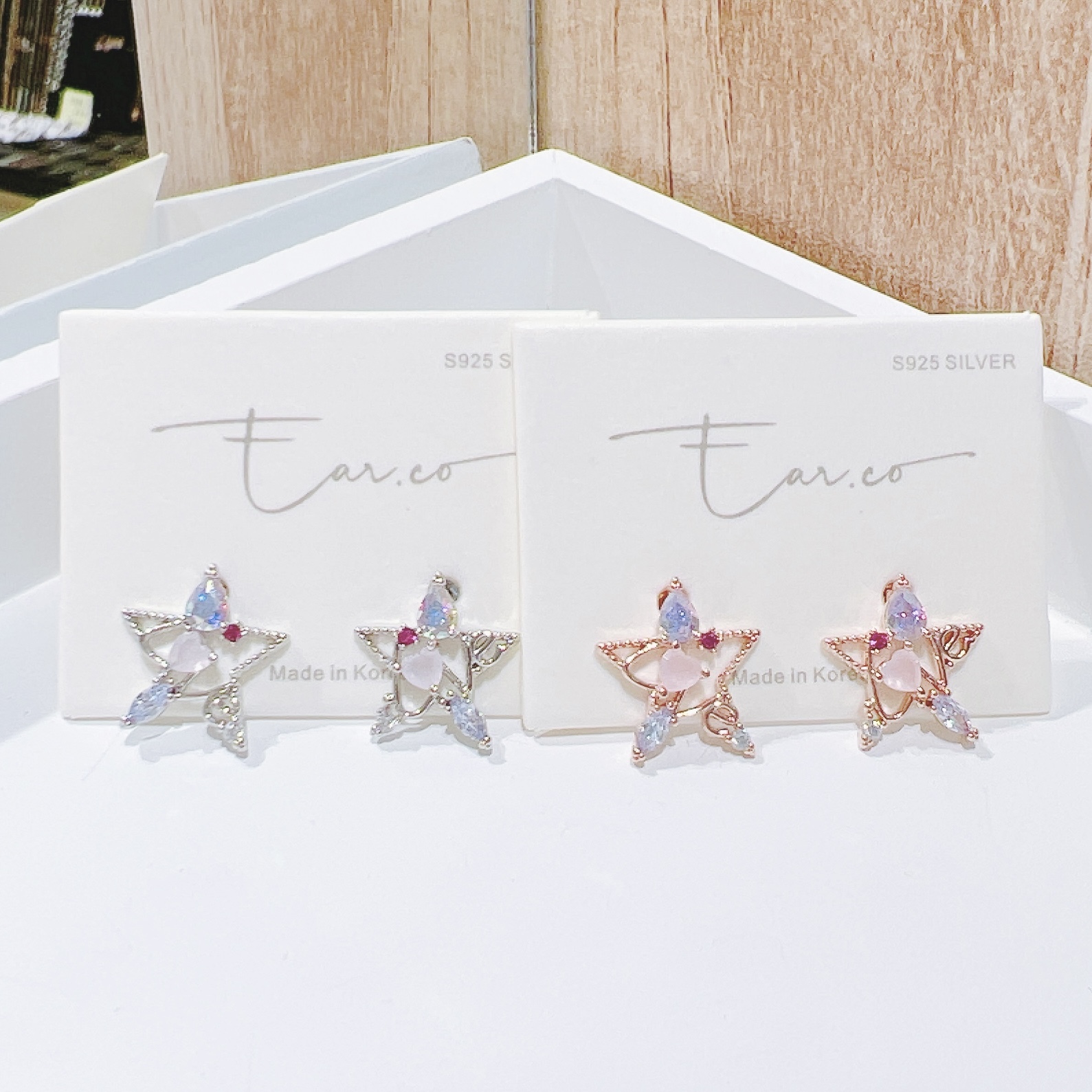 Love水晶蛋白石星星 #H15