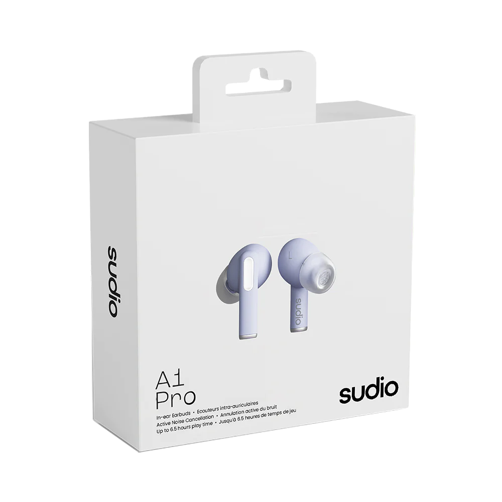 現貨｜原裝行貨一年保養｜SUDIO A1 PRO A.N.C 入耳式耳機｜PURPLE 幻雨紫 [主動降噪 高穿透清晰通話品質 IPX4 防水等級]