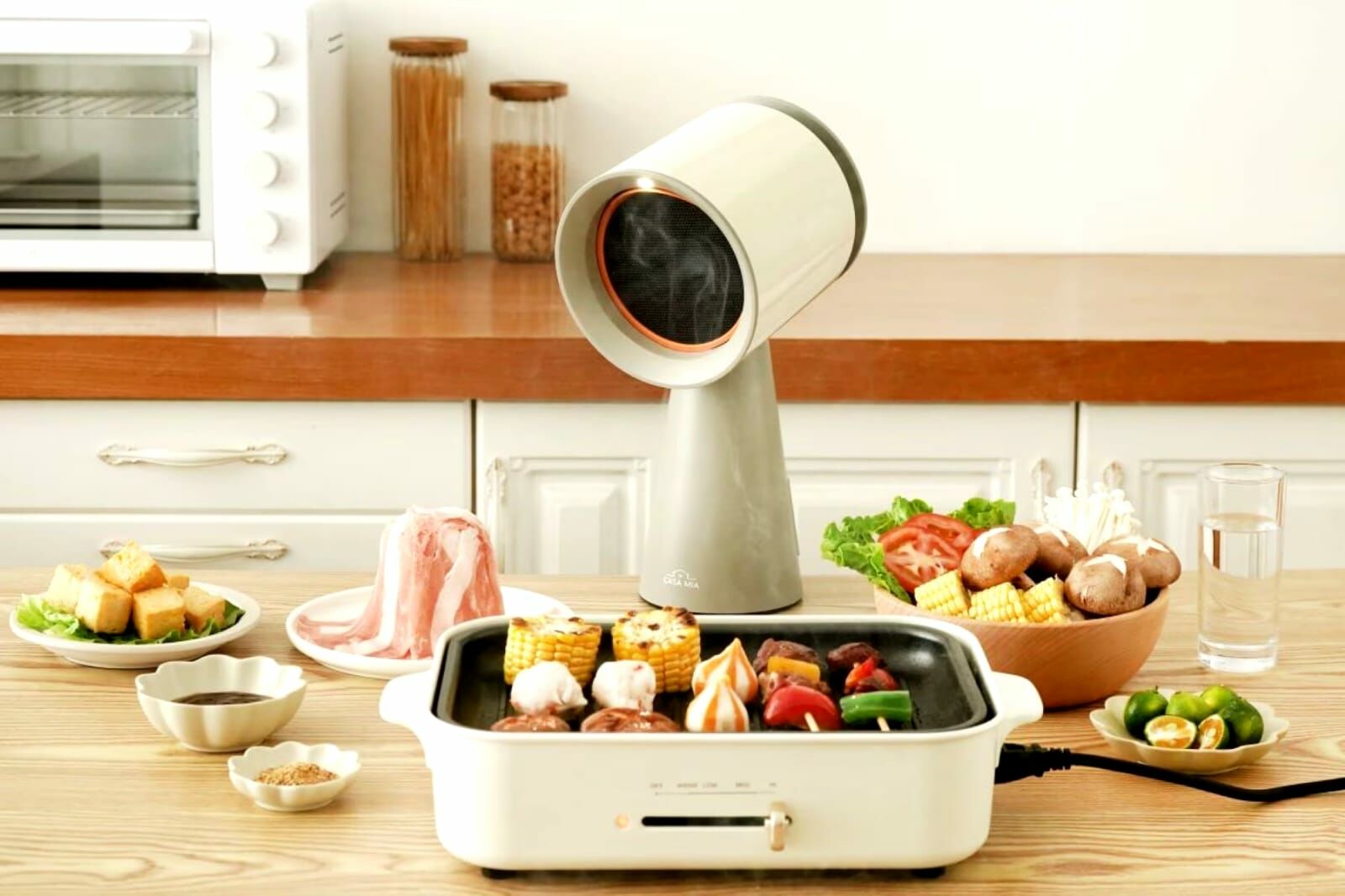 Casa MiaCASA MIA移動式桌上抽油煙機 米灰色