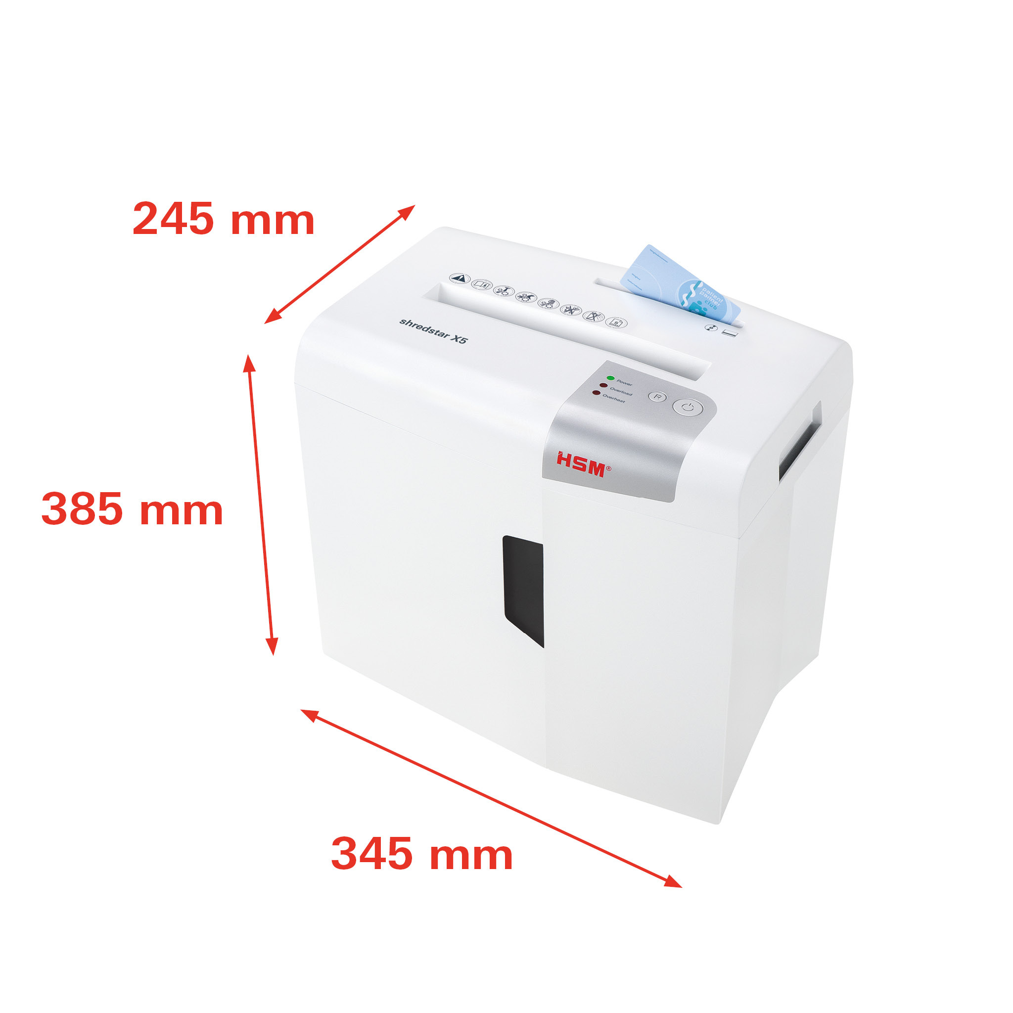 HSM Shredstar X5 Strip Cut Paper Shredder 碎星系列 碎紙機