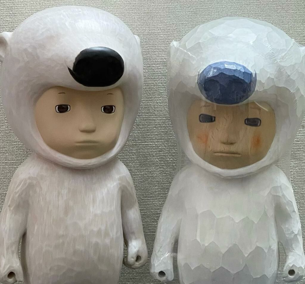 Apportfolio Satoru Koizumi 小泉悟 Animal Human Wooden Resin Set