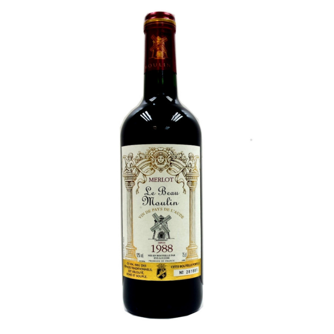 法國 Le Beau Moulin Merlot1988 12% 750ml